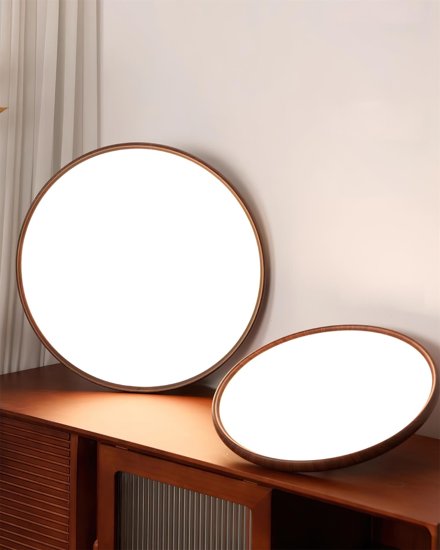 Aira Oval Semi-Flush Ceiling Light-Neutral Decor