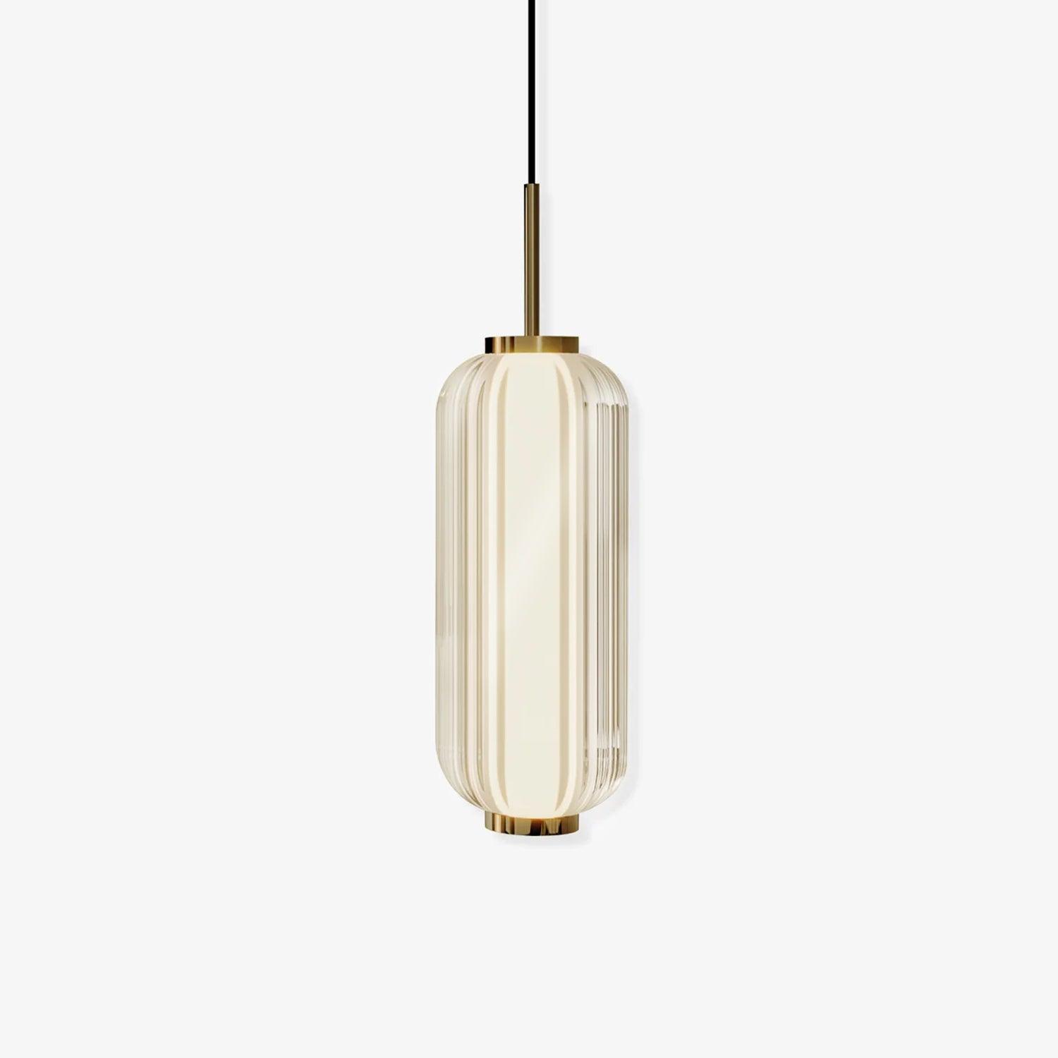 Cylindra Modern Glass Pendant Lamp-Neutral Decor