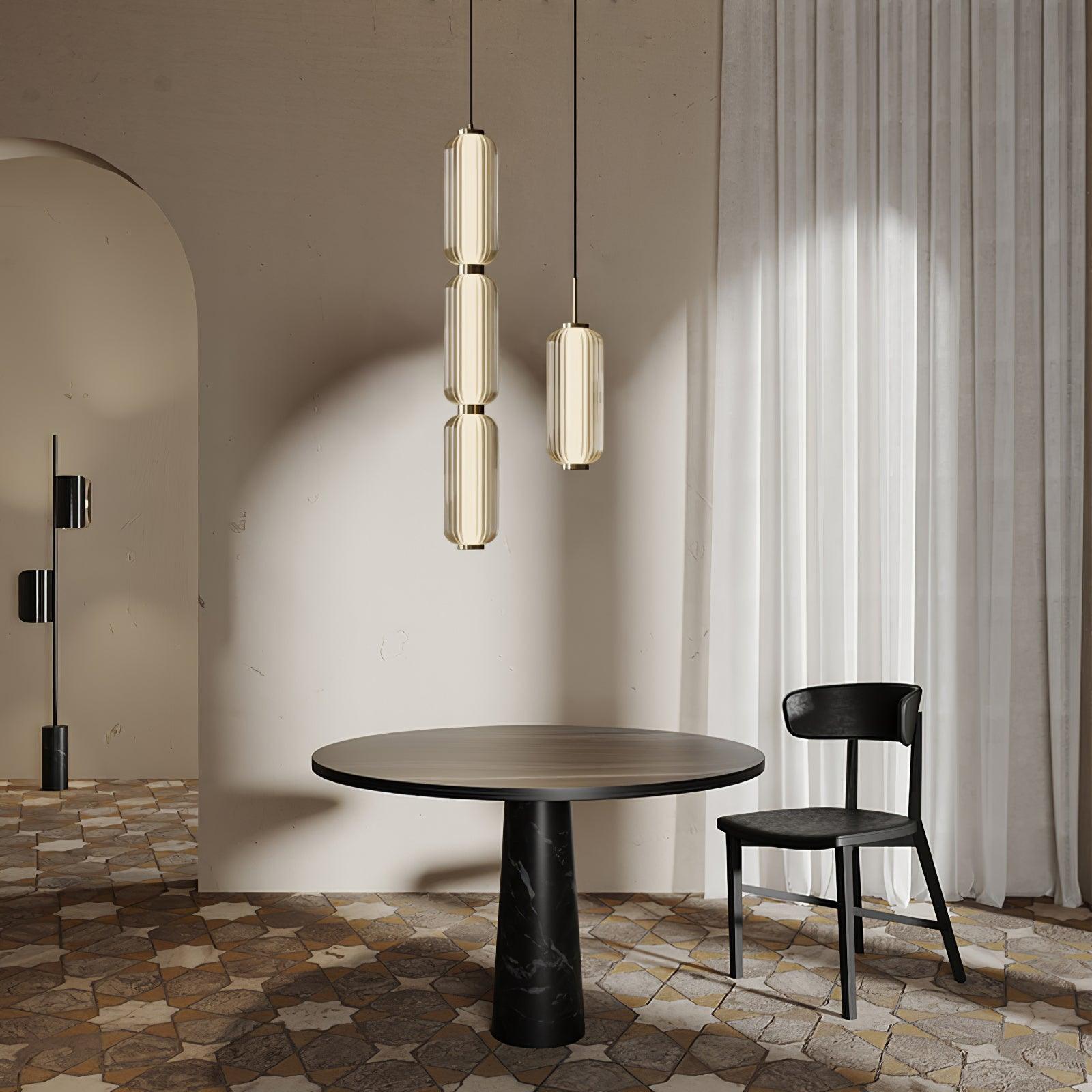 Cylindra Modern Glass Pendant Lamp-Neutral Decor