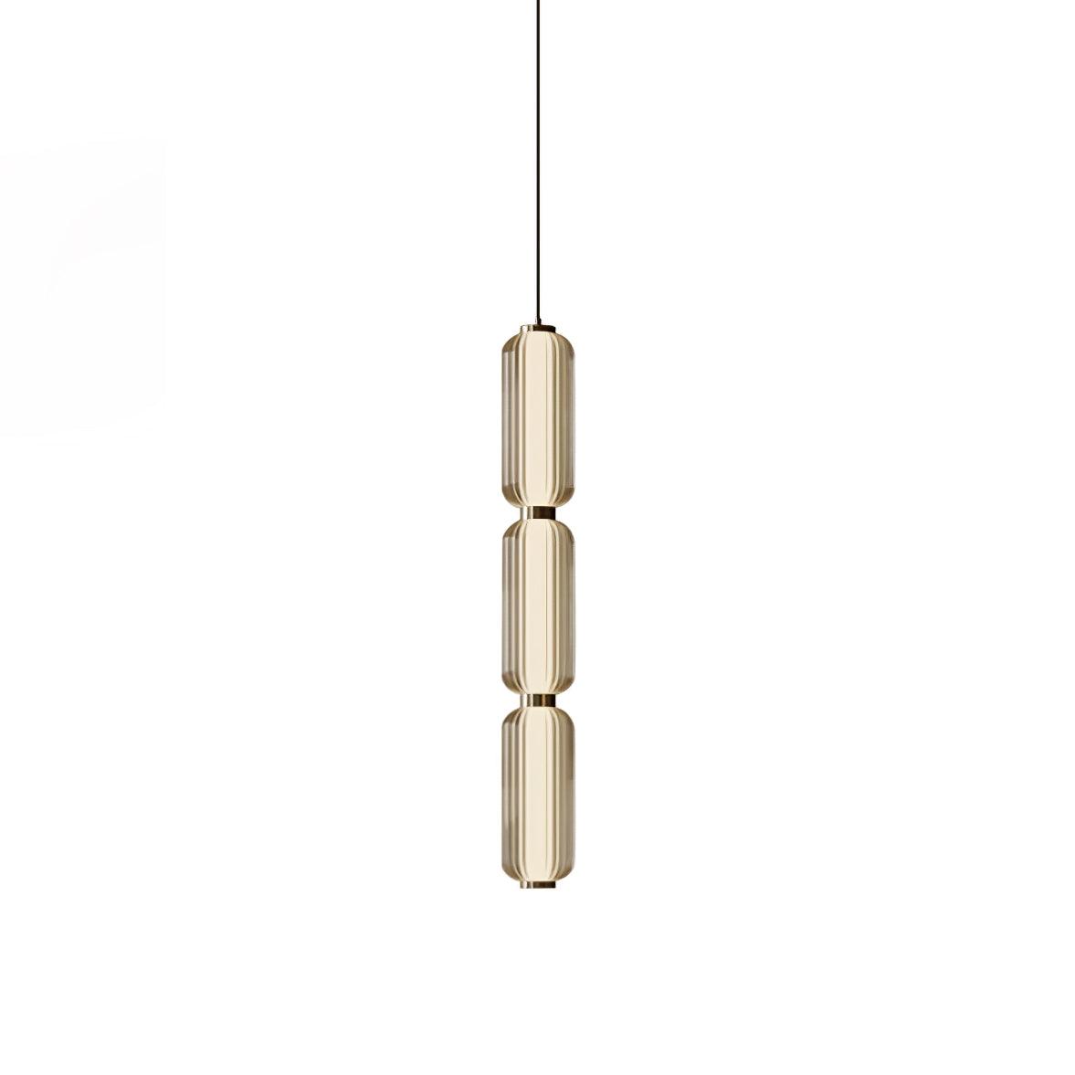 Cylindra Modern Glass Pendant Lamp-Neutral Decor