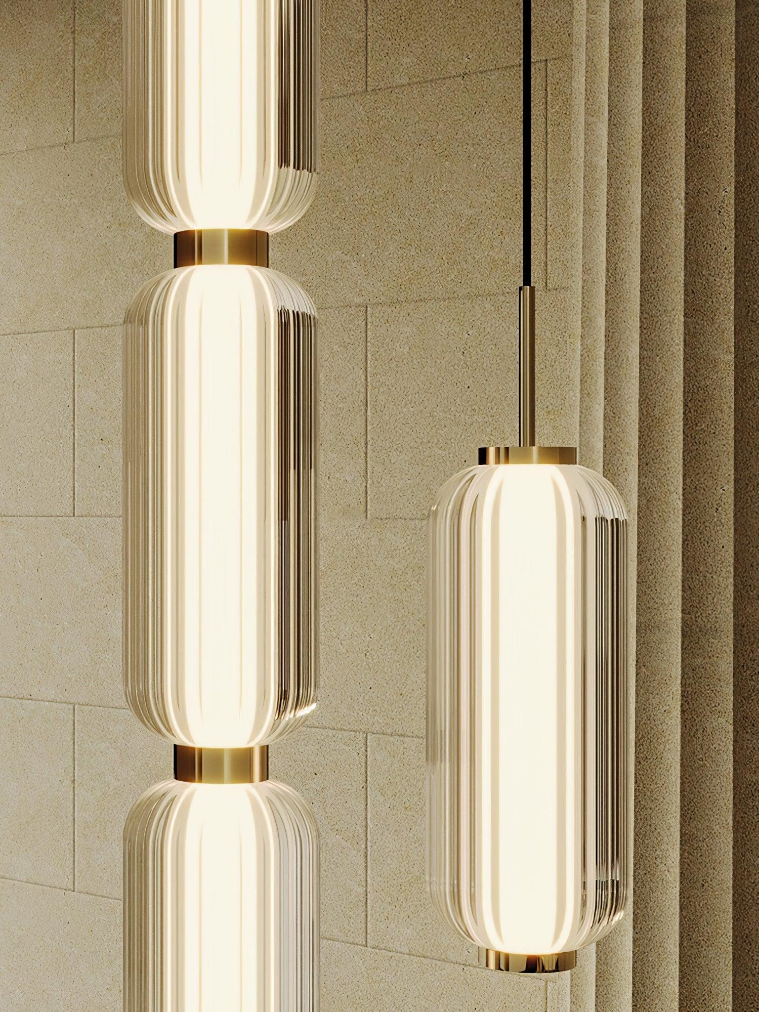 Cylindra Modern Glass Pendant Lamp-Neutral Decor