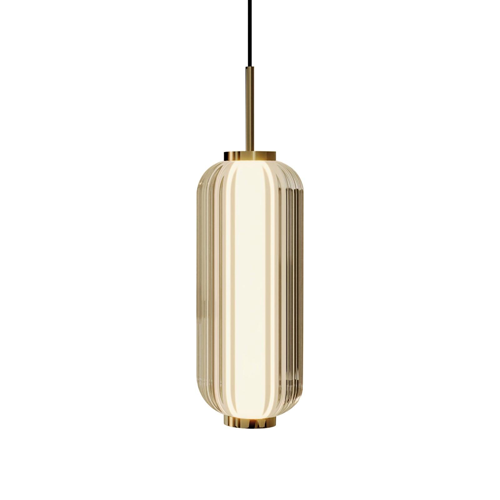 Cylindra Modern Glass Pendant Lamp-Neutral Decor