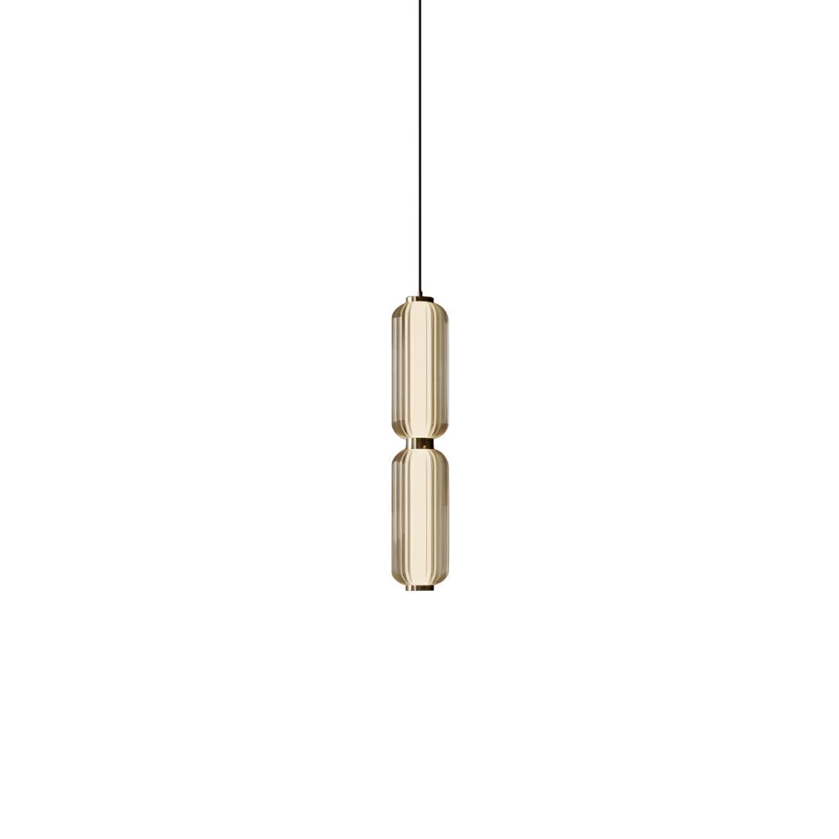 Cylindra Modern Glass Pendant Lamp-Neutral Decor