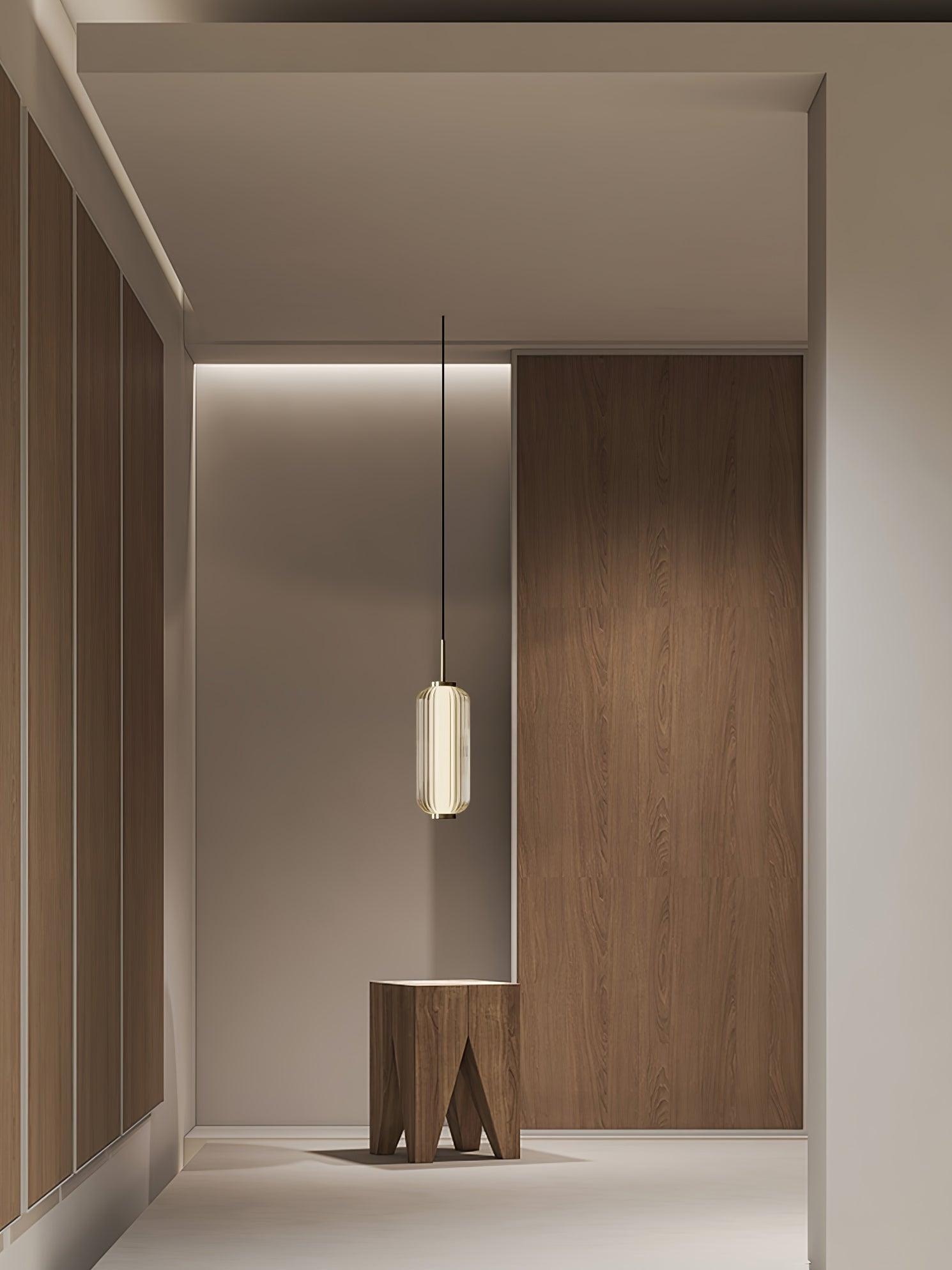 Cylindra Modern Glass Pendant Lamp-Neutral Decor