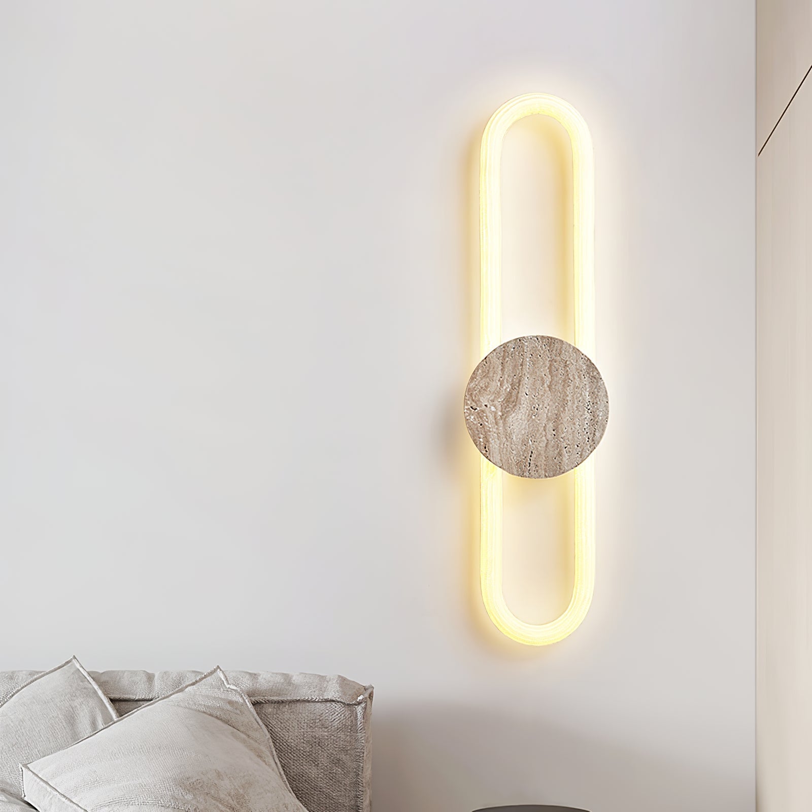 Mysolel Travertine Wall Light-Neutral Decor