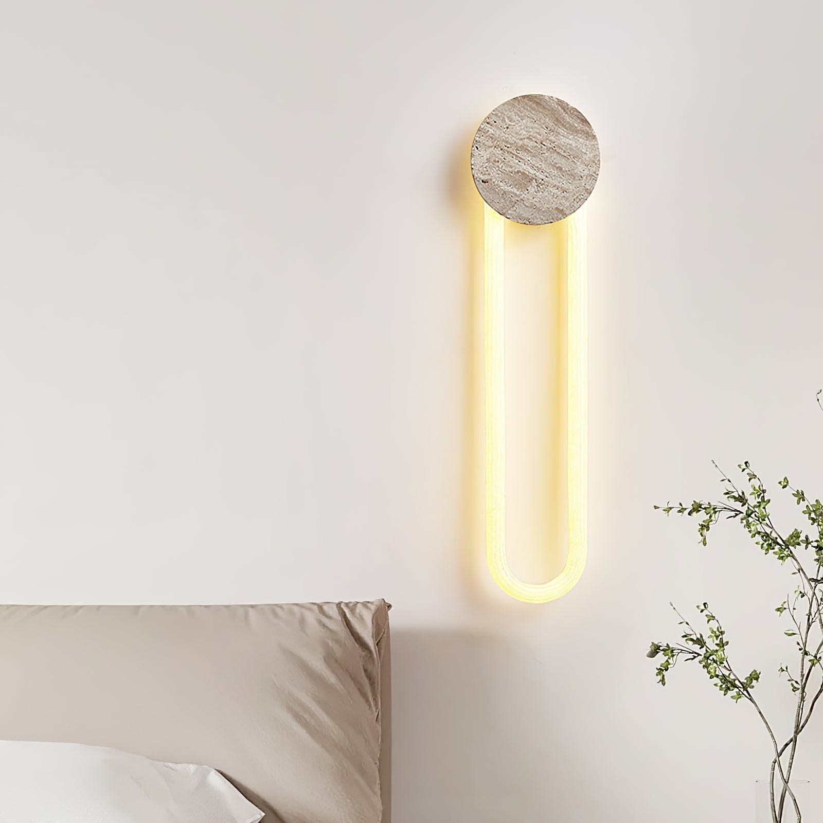 Mysolel Travertine Wall Light-Neutral Decor