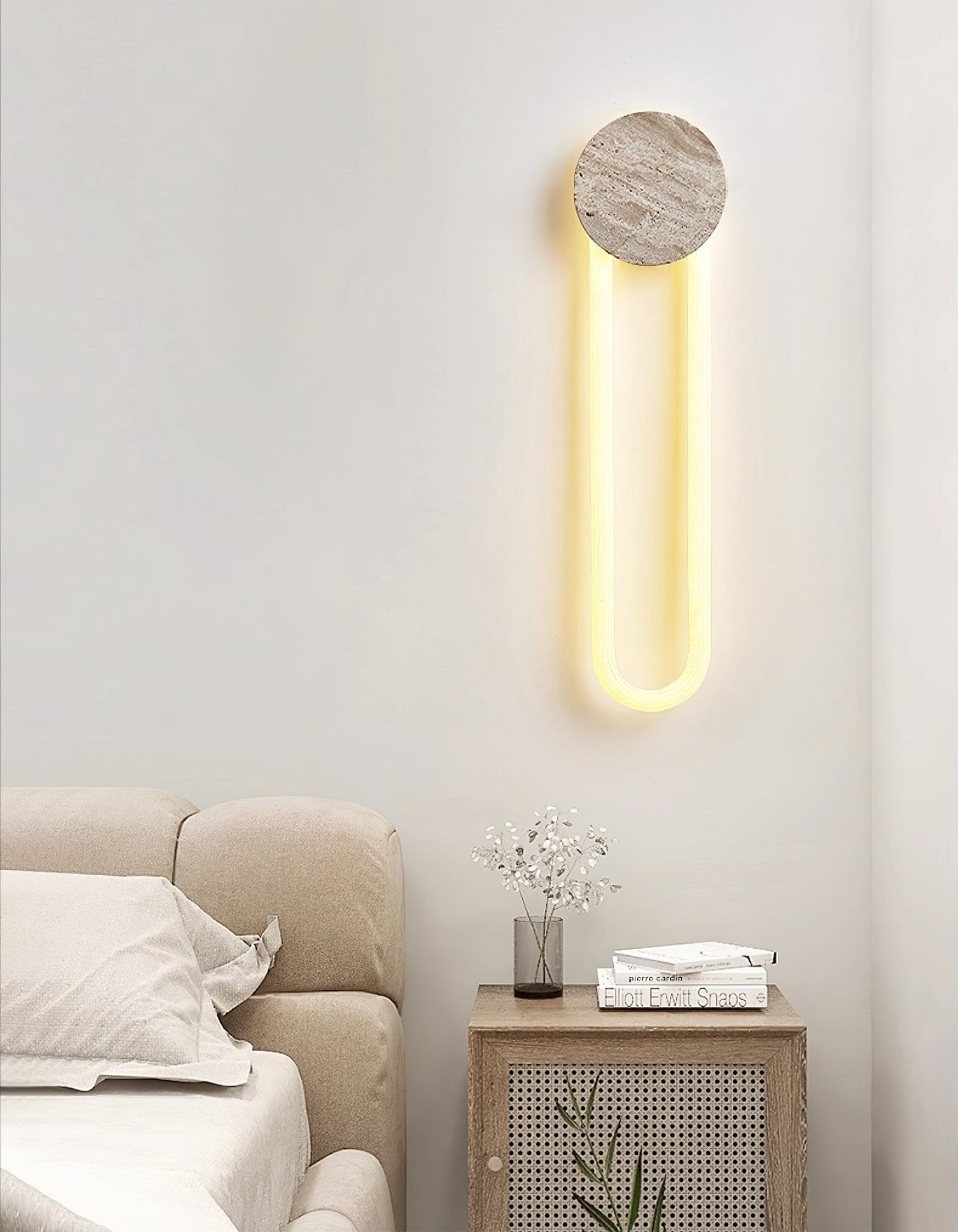 Mysolel Travertine Wall Light-Neutral Decor