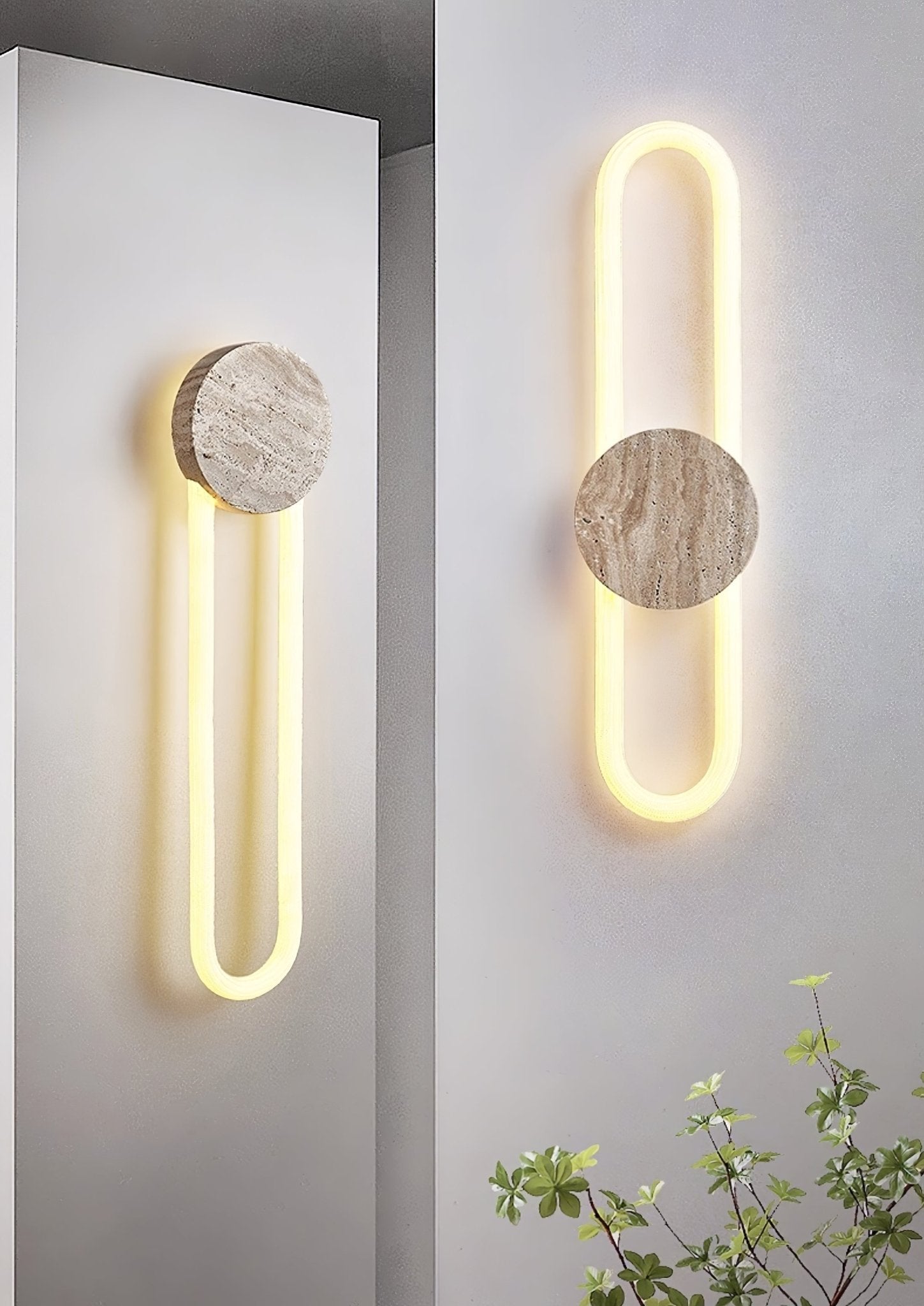 Mysolel Travertine Wall Light-Neutral Decor