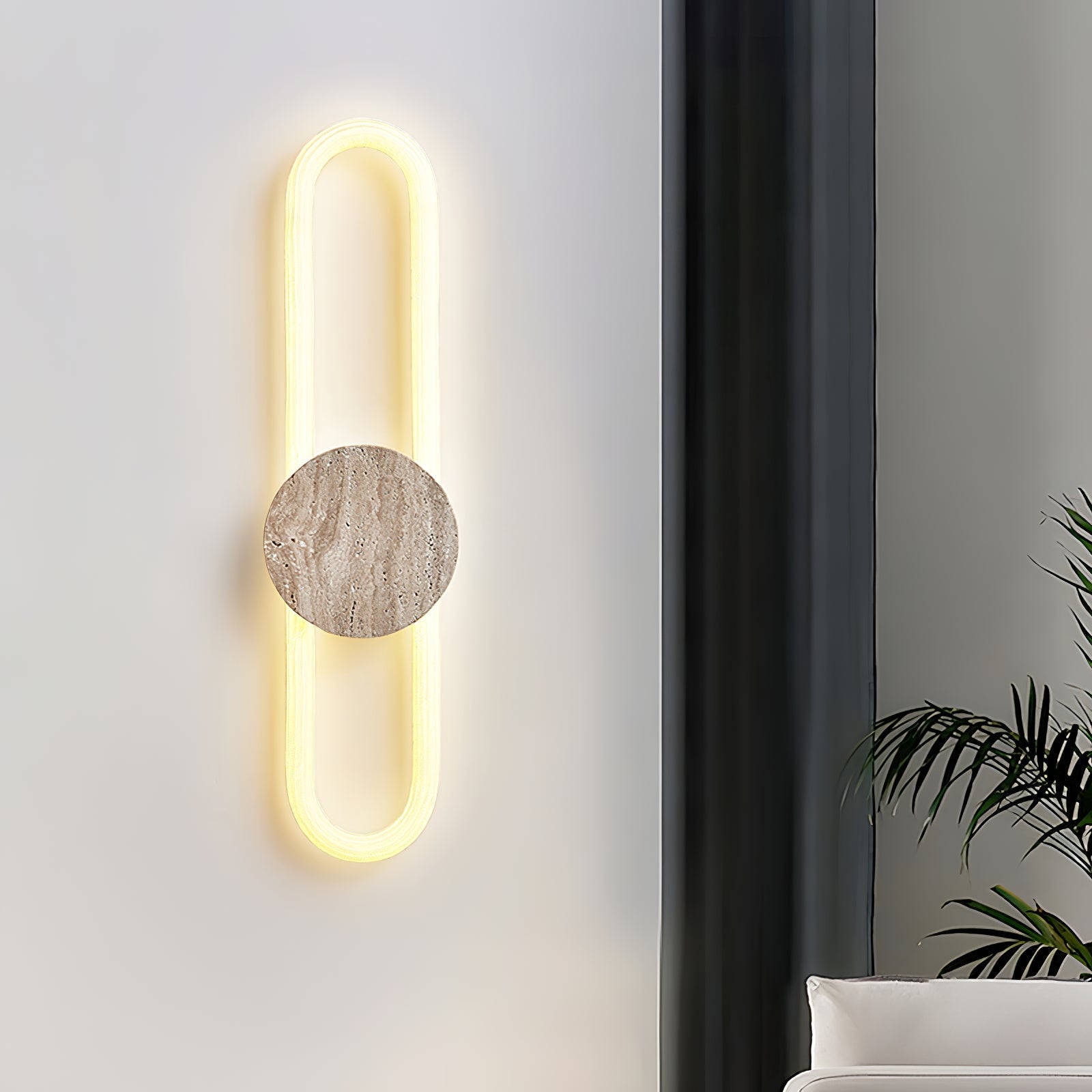 Mysolel Travertine Wall Light-Neutral Decor