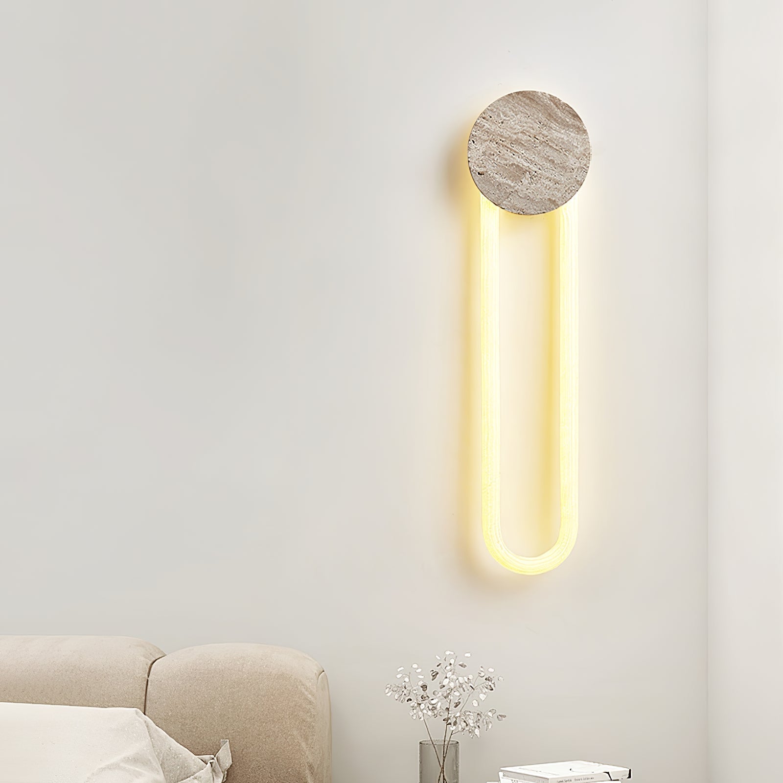 Mysolel Travertine Wall Light-Neutral Decor