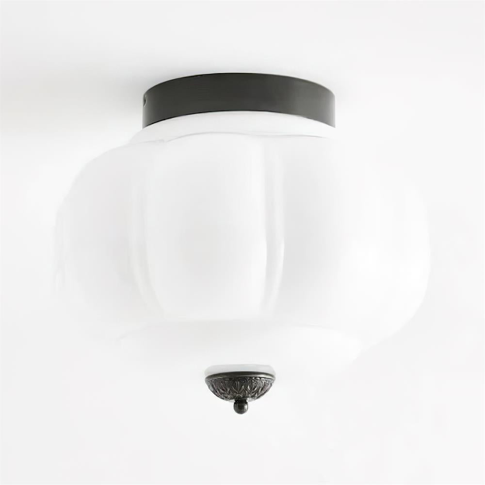 Selviro Ceiling Lamp Green Glass Brass Classic-Neutral Decor