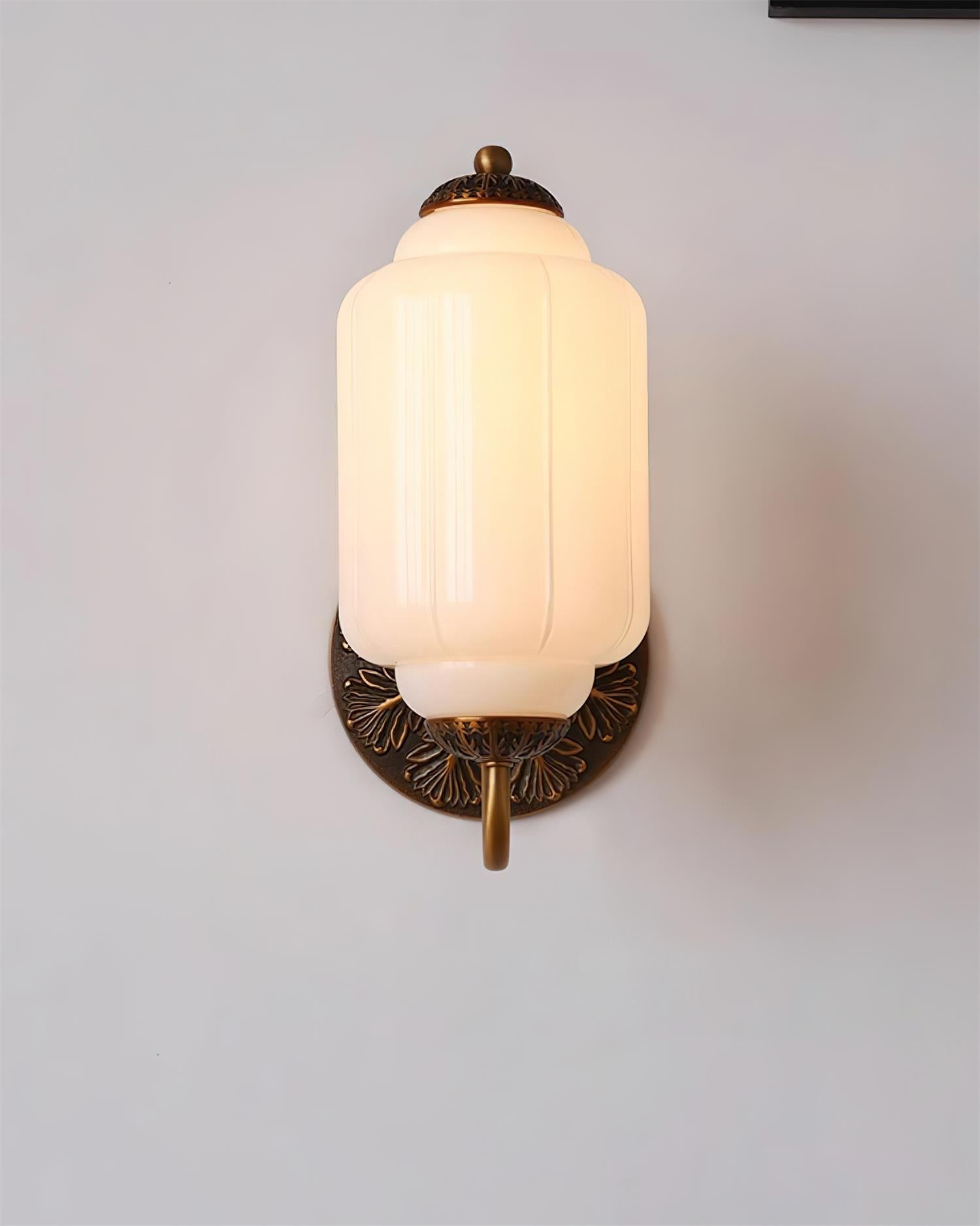 Melvane Vintage Pink Glass Wall Sconce