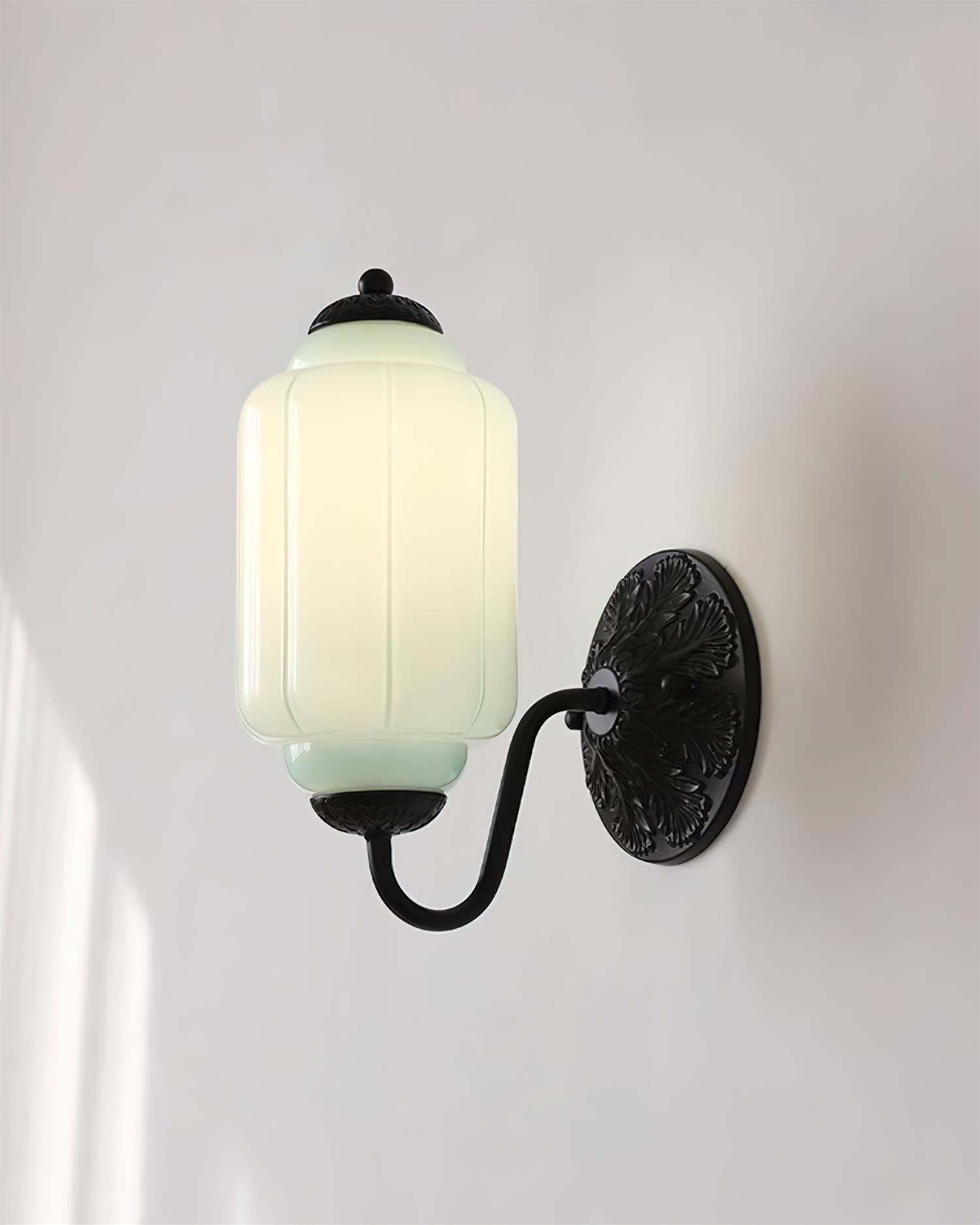 Melvane Vintage Pink Glass Wall Sconce