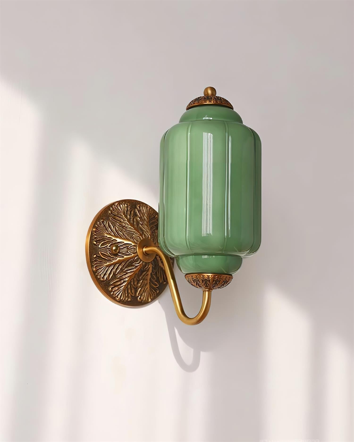 Melvane Vintage Pink Glass Wall Sconce