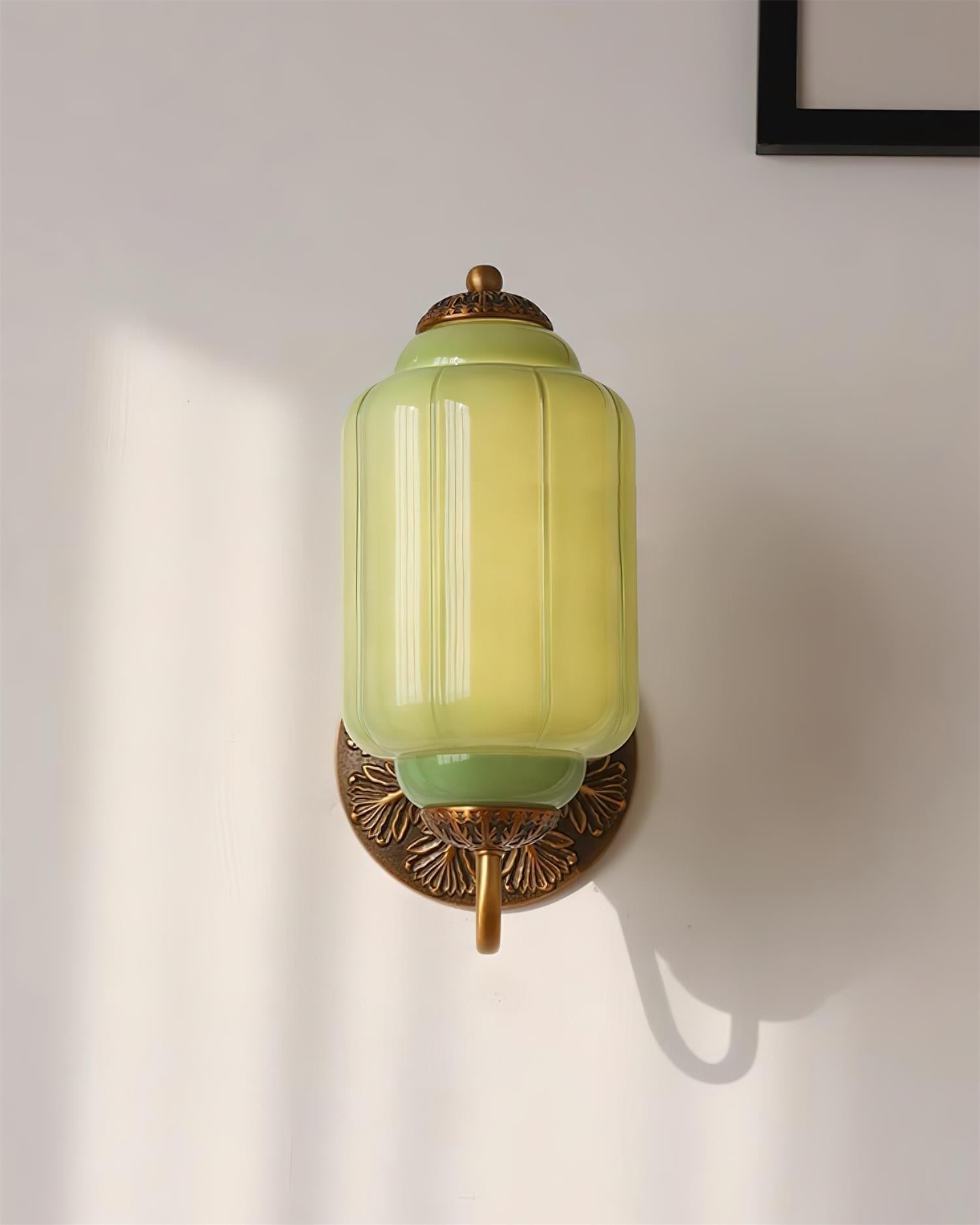 Melvane Vintage Pink Glass Wall Sconce