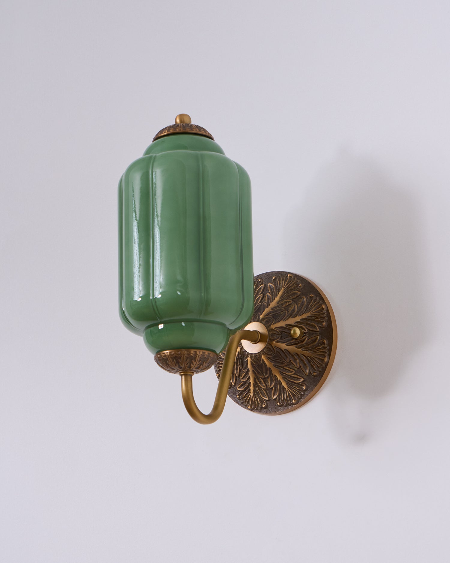 Melvane Vintage Pink Glass Wall Sconce