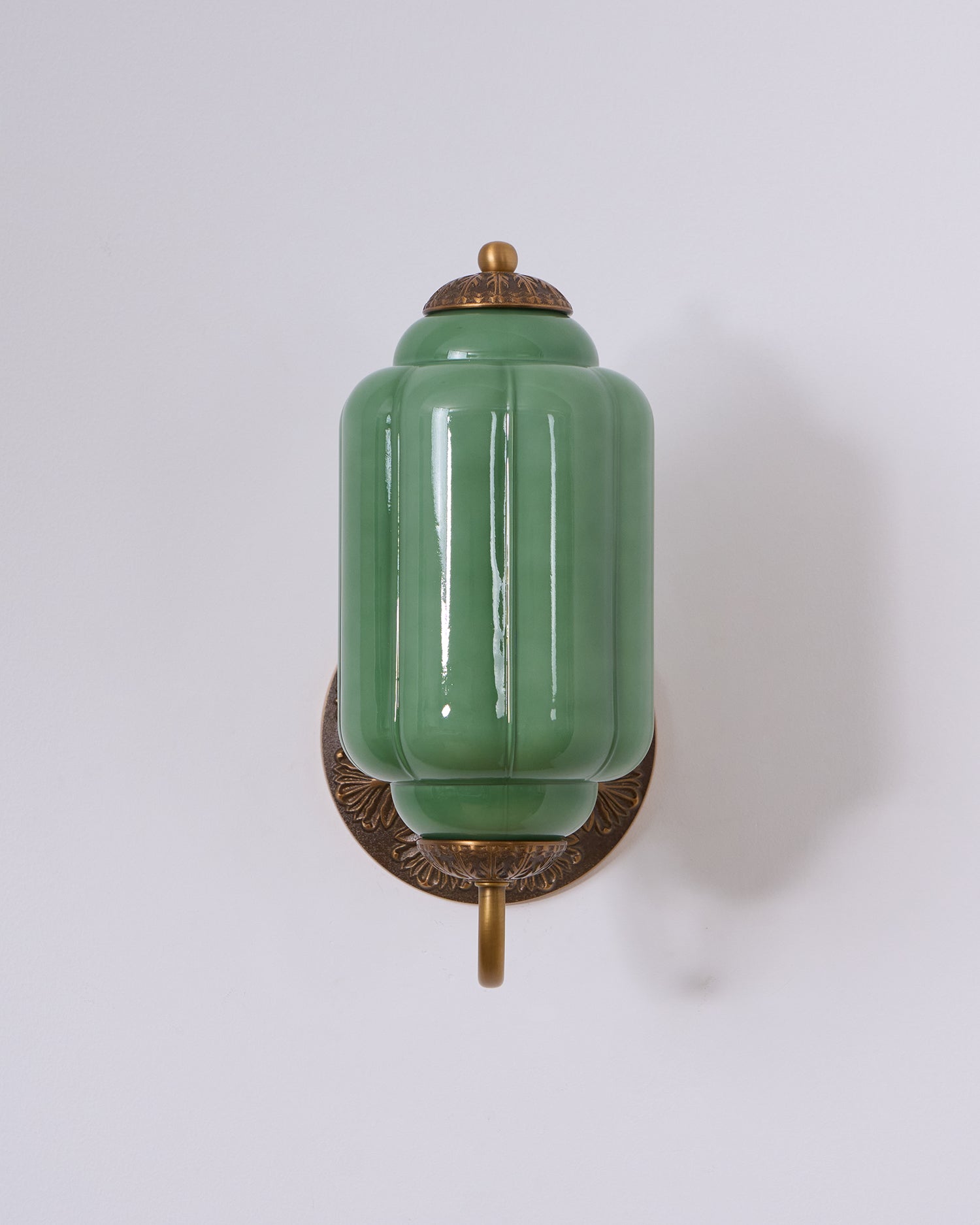Melvane Vintage Pink Glass Wall Sconce