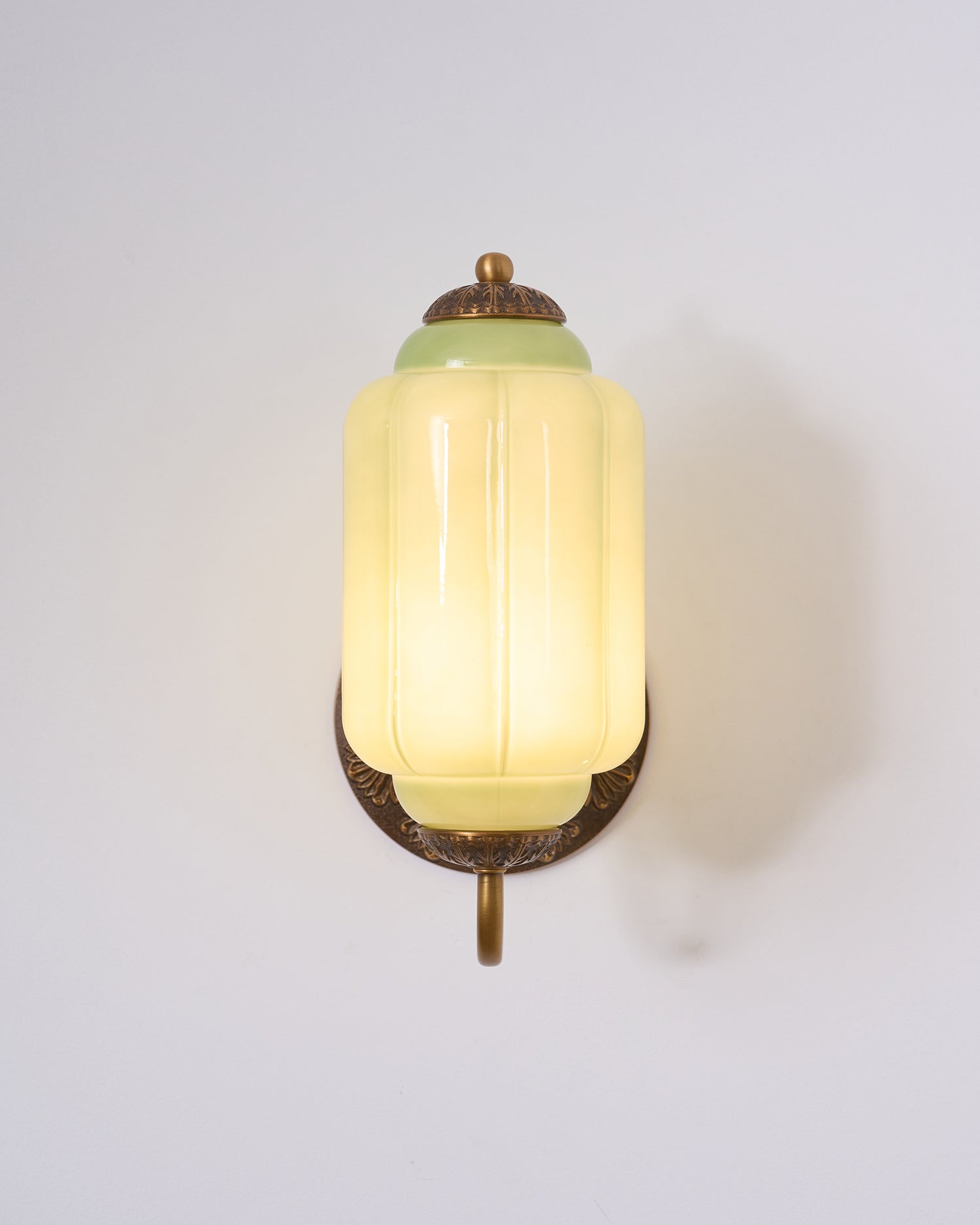 Melvane Vintage Pink Glass Wall Sconce