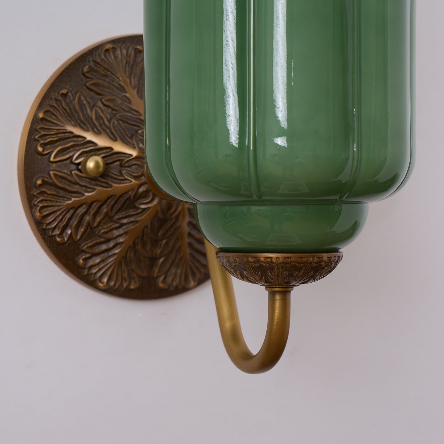 Melvane Vintage Pink Glass Wall Sconce
