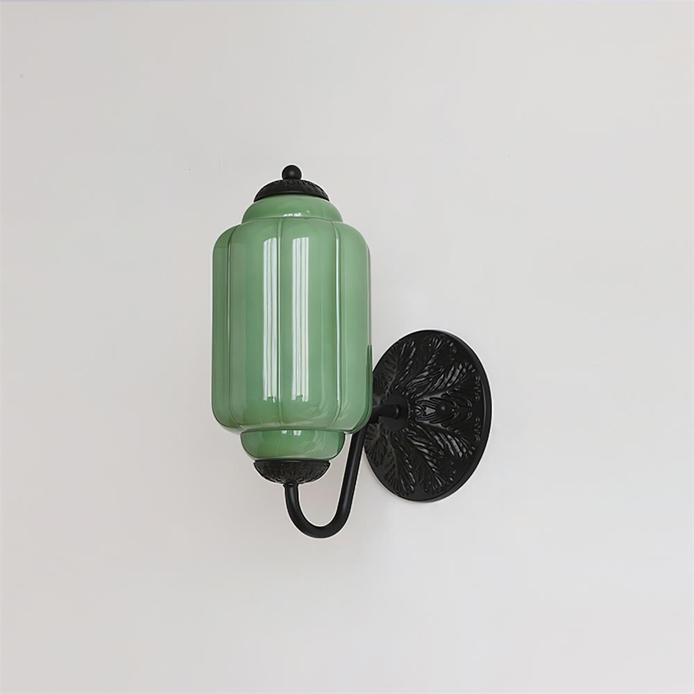 Melvane Vintage Pink Glass Wall Sconce