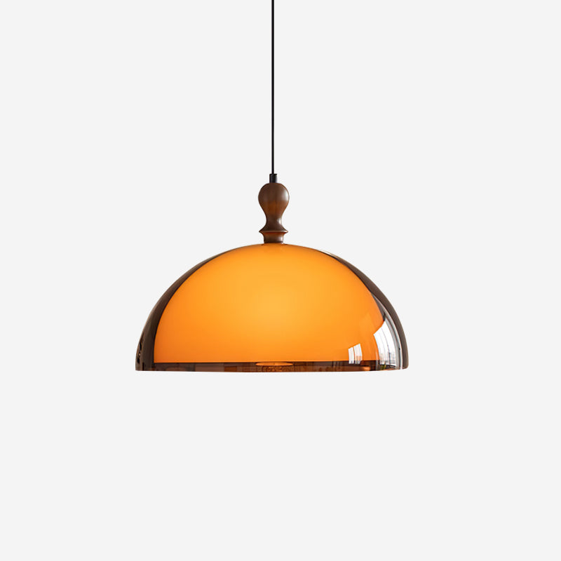 Daro Amber Acrylic Dome Pendant Light-Neutral Decor
