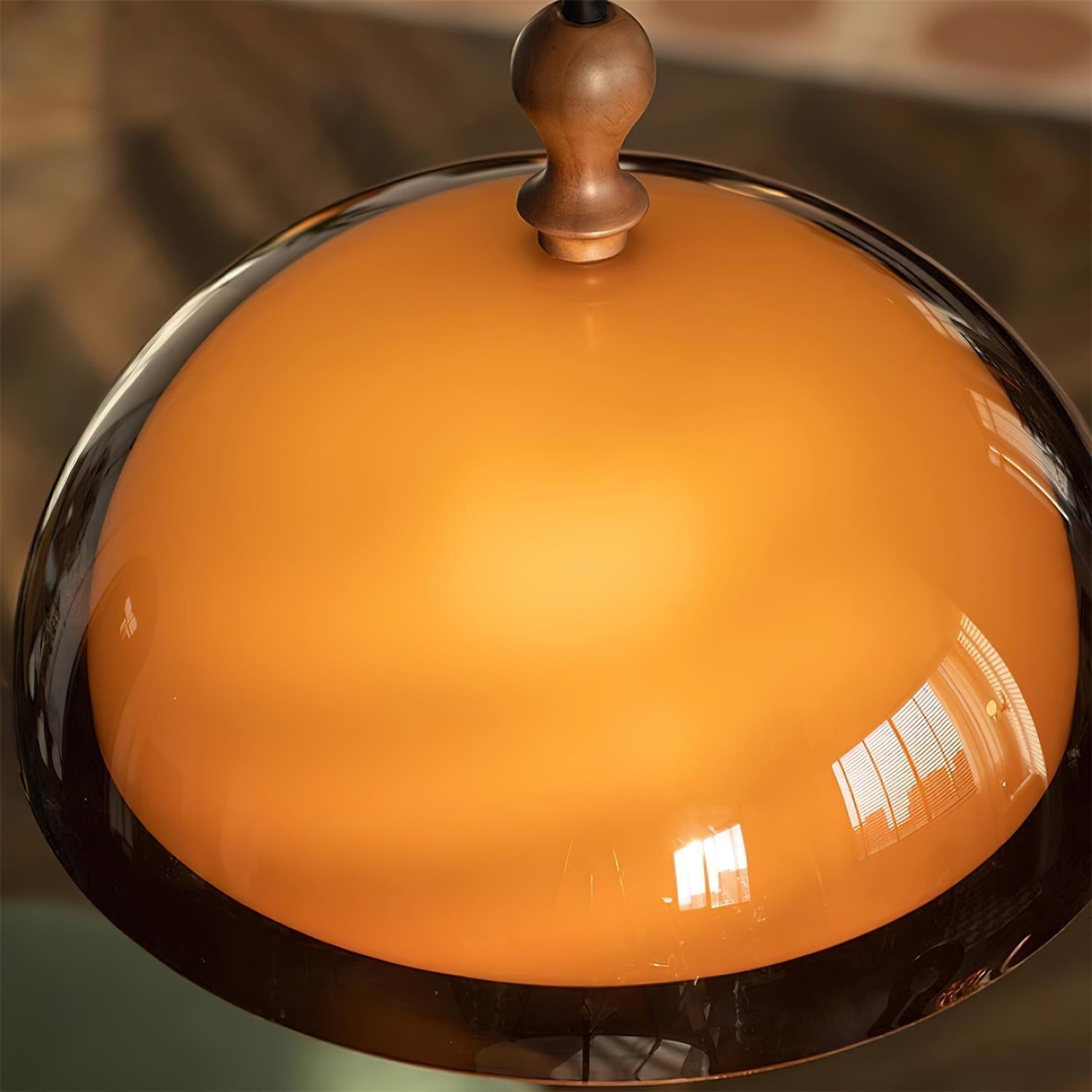 Daro Amber Acrylic Dome Pendant Light-Neutral Decor