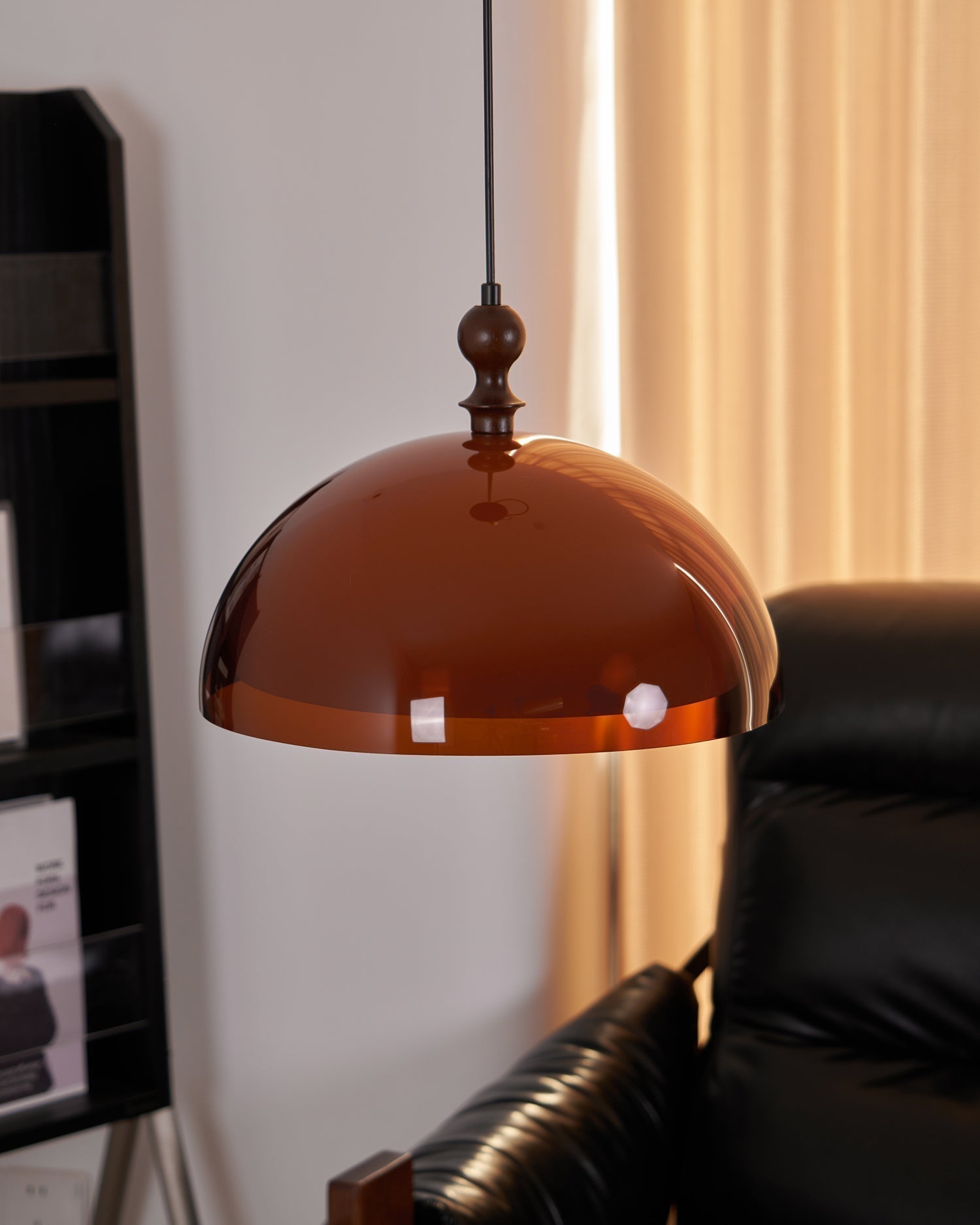 Daro Amber Acrylic Dome Pendant Light-Neutral Decor