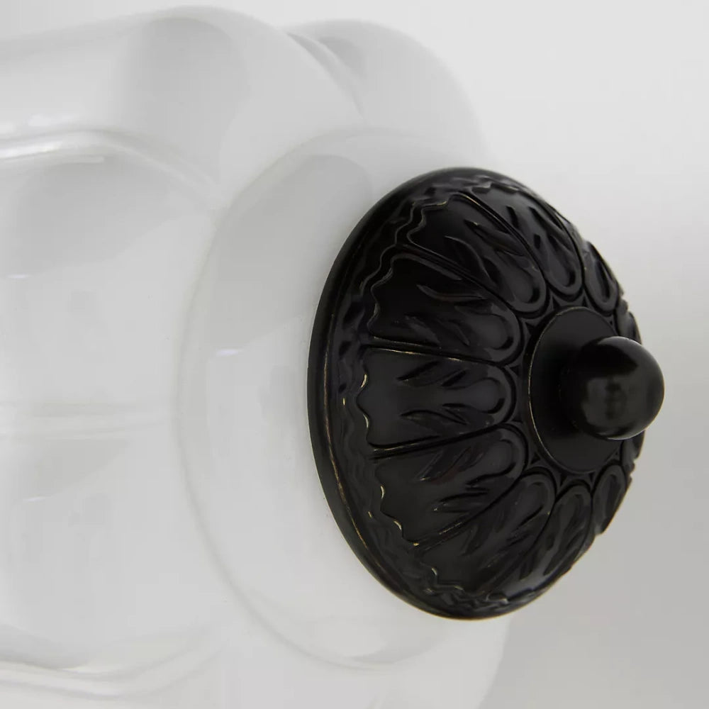 Top-down view of the Eloise Scallop Glass Sconce.