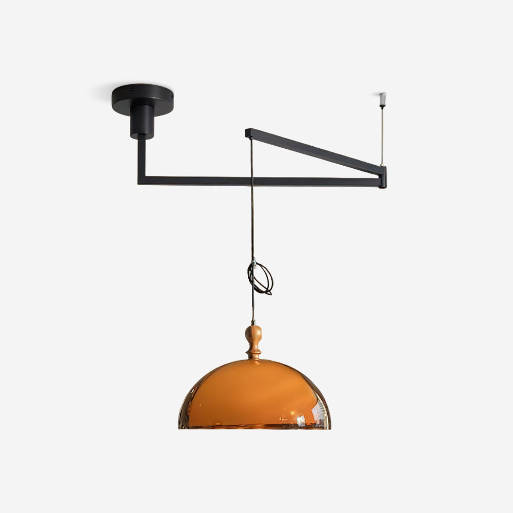 Vika Swing Arm Pendant Lamp-Neutral Decor