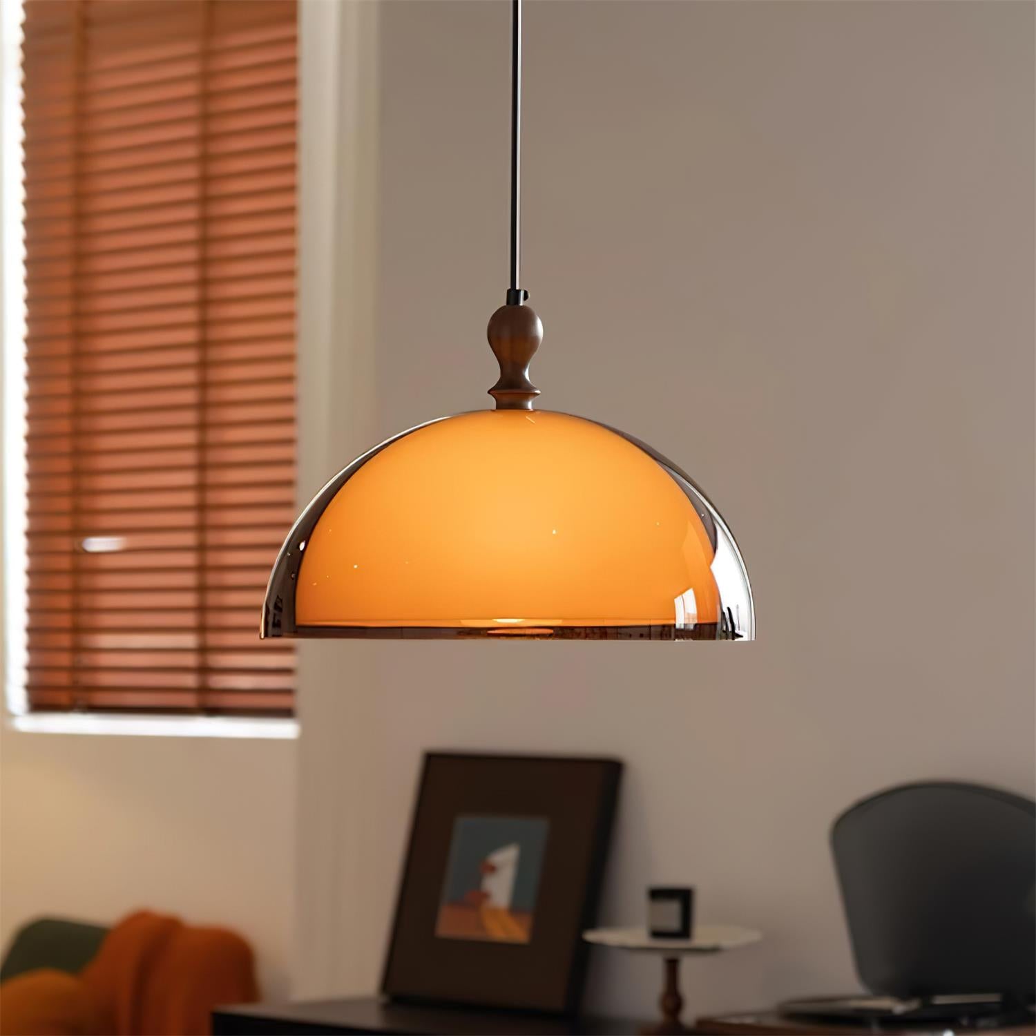 Vika Swing Arm Pendant Lamp-Neutral Decor