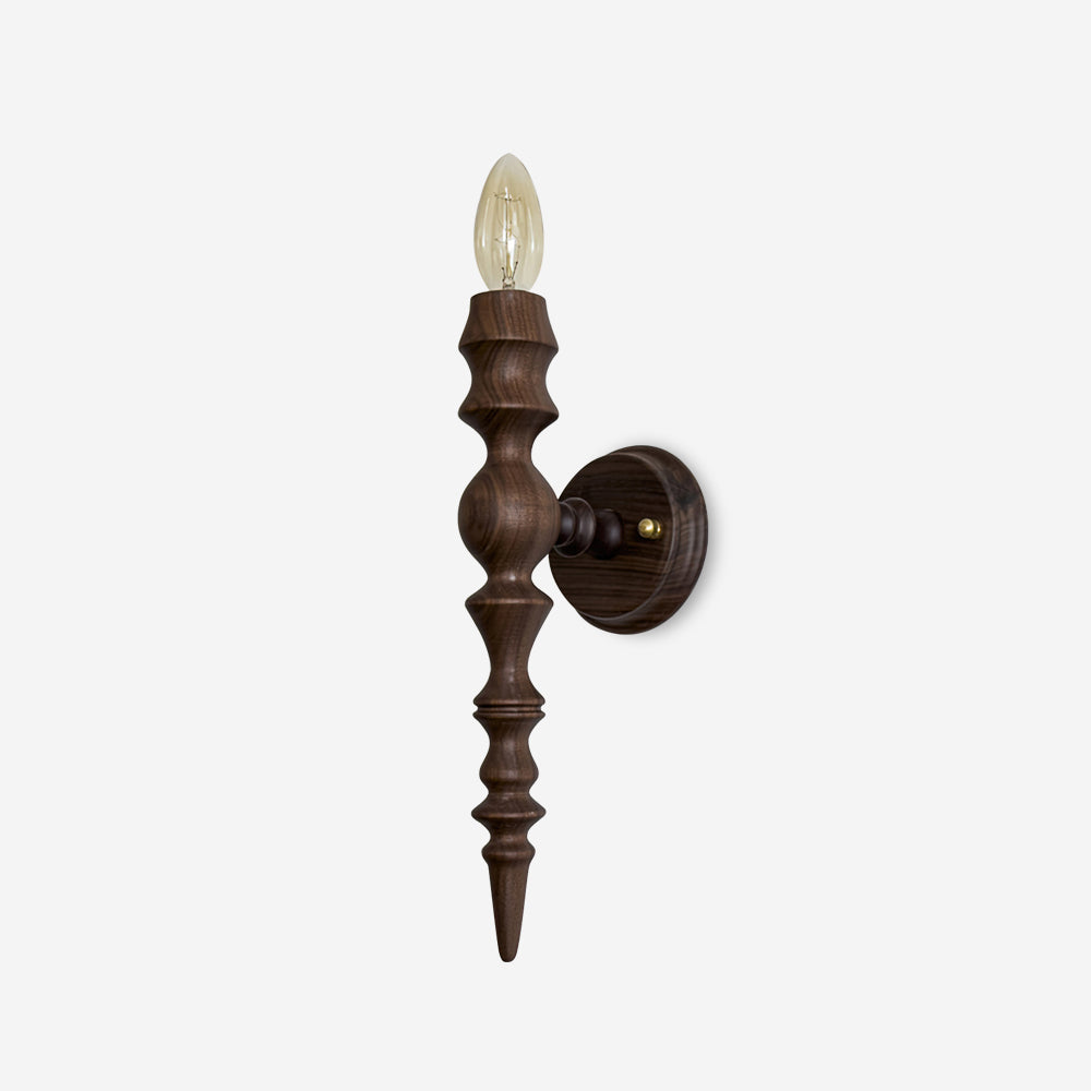 Wall Lamp Modern Vintage Wood Body Multiple Wood Finishes