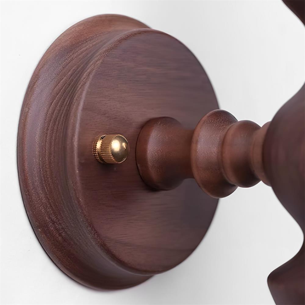 Wall Lamp Modern Vintage Wood Body Multiple Wood Finishes