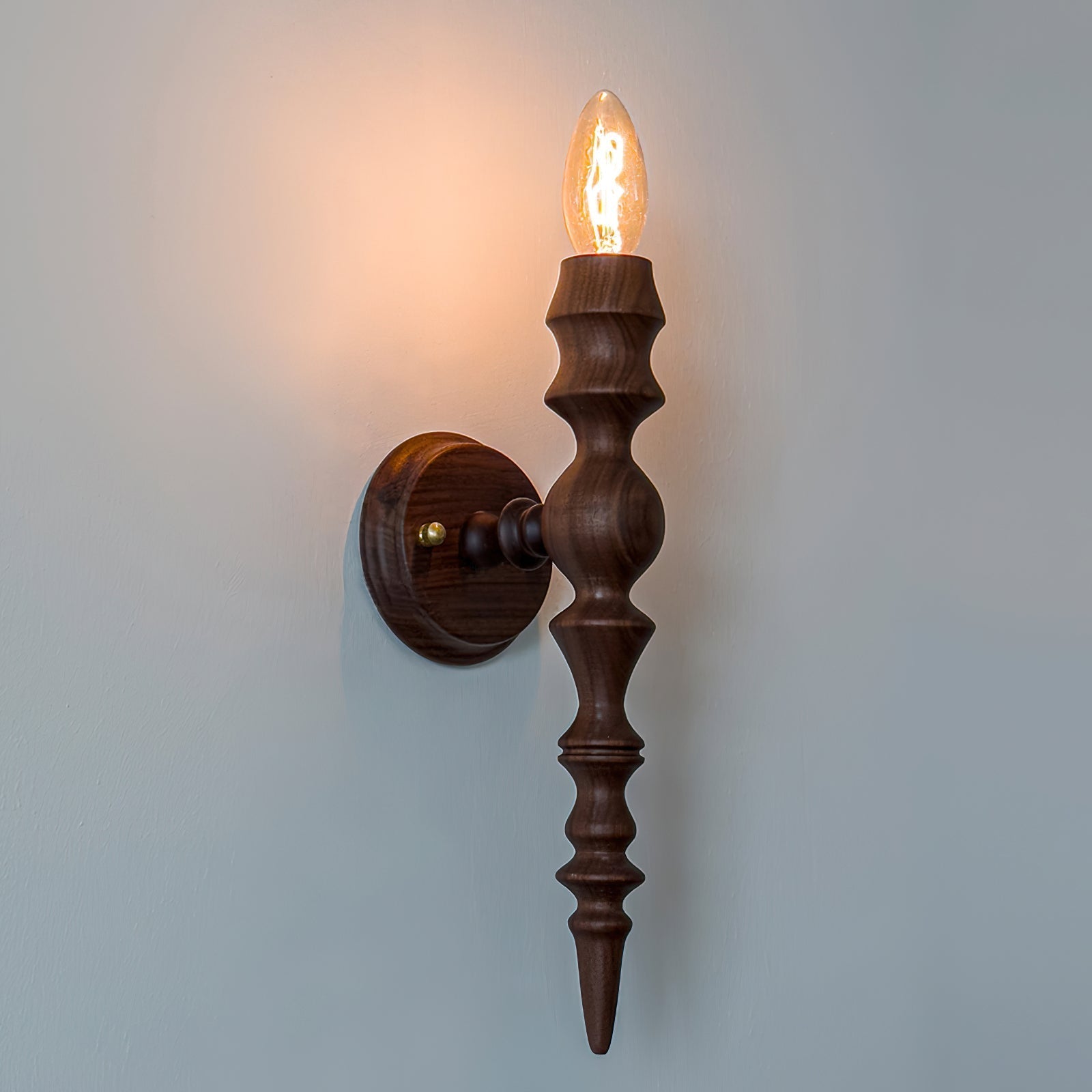 Wall Lamp Modern Vintage Wood Body Multiple Wood Finishes