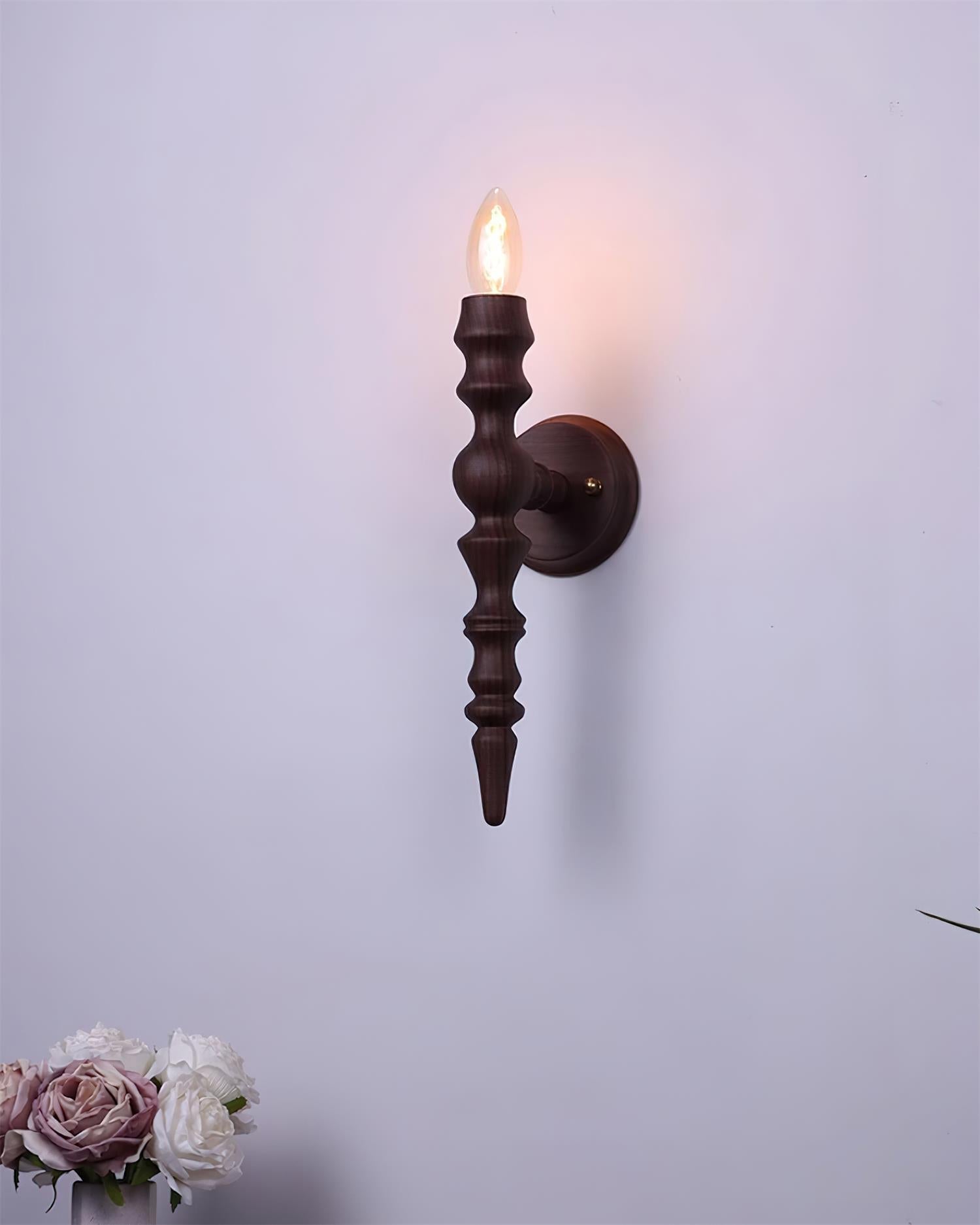 Wall Lamp Modern Vintage Wood Body Multiple Wood Finishes
