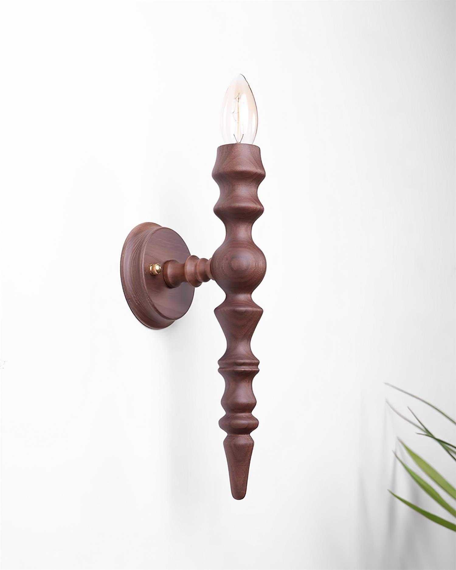 Wall Lamp Modern Vintage Wood Body Multiple Wood Finishes