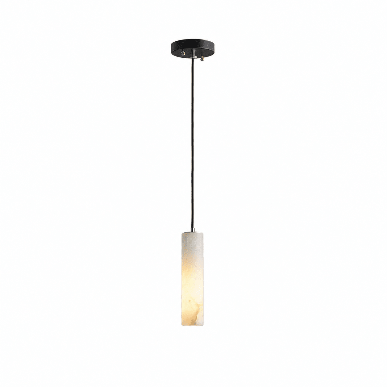 Elongated Alabaster Cluster Pendant Lamp-Neutral Decor