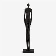 Elongated Form Sculpture-Neutral Decor
