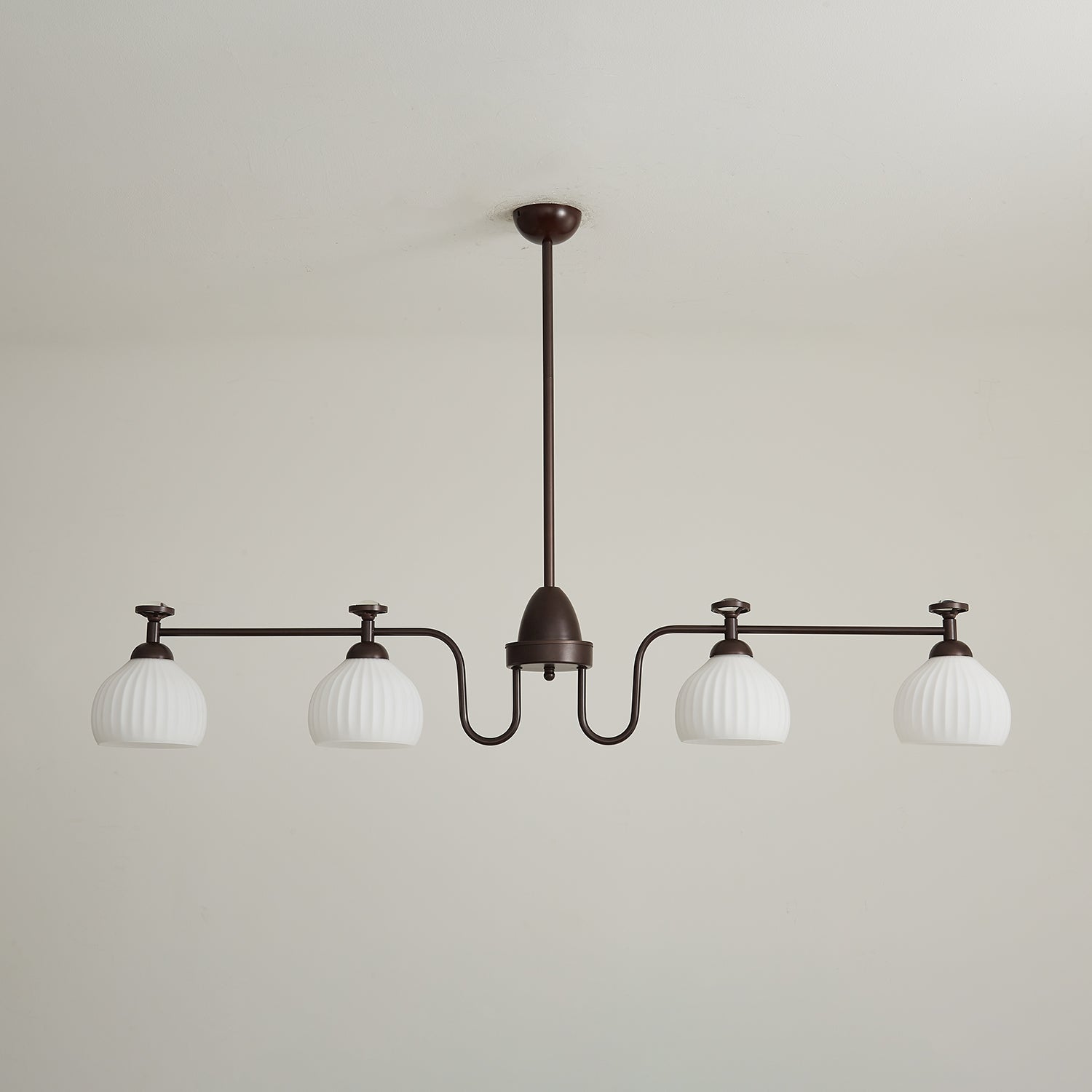 Calaeor Premium Elegance Glass Chandelier-Neutral Decor