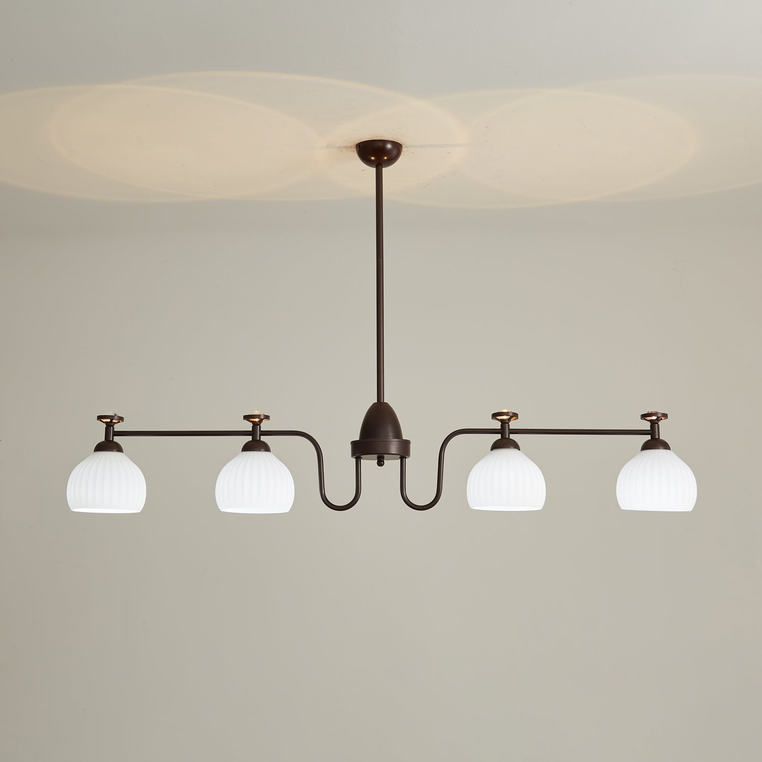 Calaeor Premium Elegance Glass Chandelier-Neutral Decor