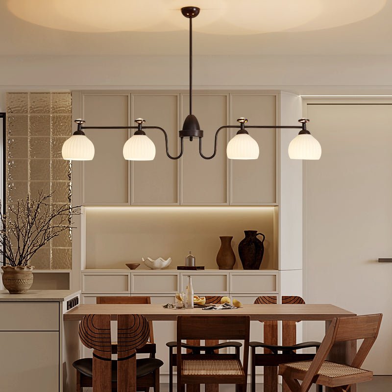 Calaeor Premium Elegance Glass Chandelier-Neutral Decor