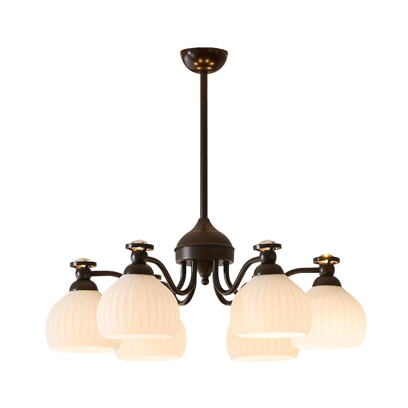 Calaeor Premium Elegance Glass Chandelier-Neutral Decor