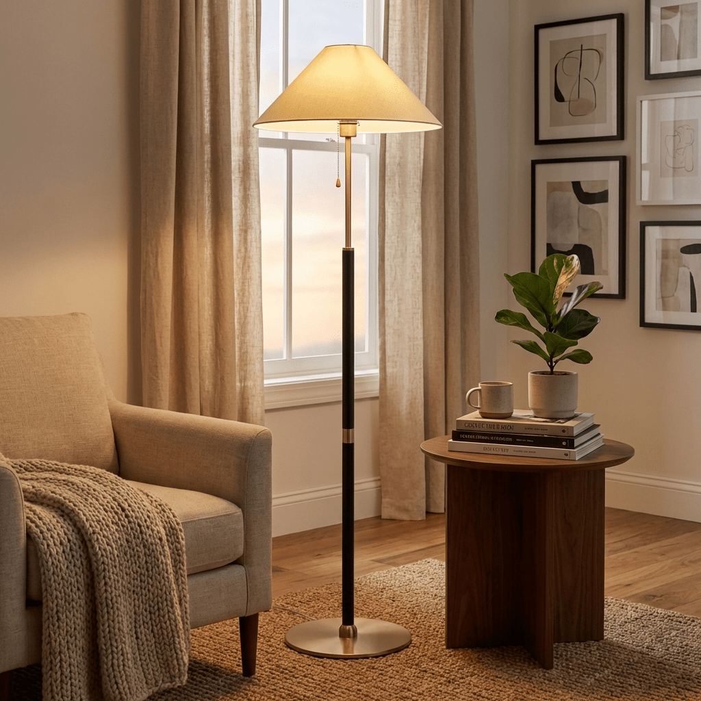 Elowen Classic Floor Lamp-Neutral Decor