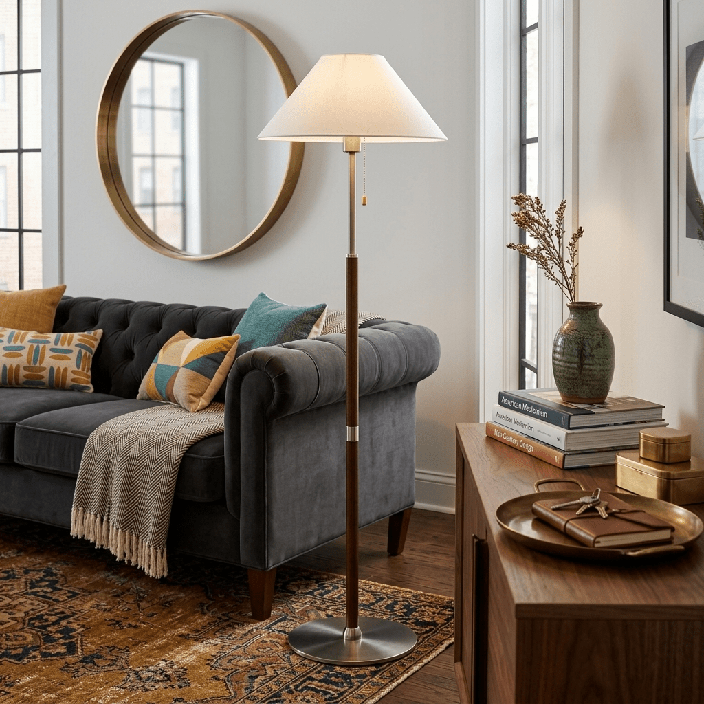 Elowen Classic Floor Lamp-Neutral Decor