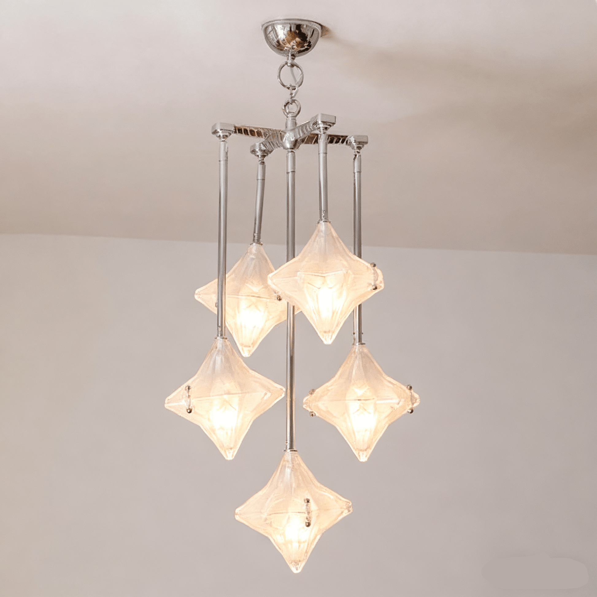 Elowen Long Prism Star Chandelier-Neutral Decor