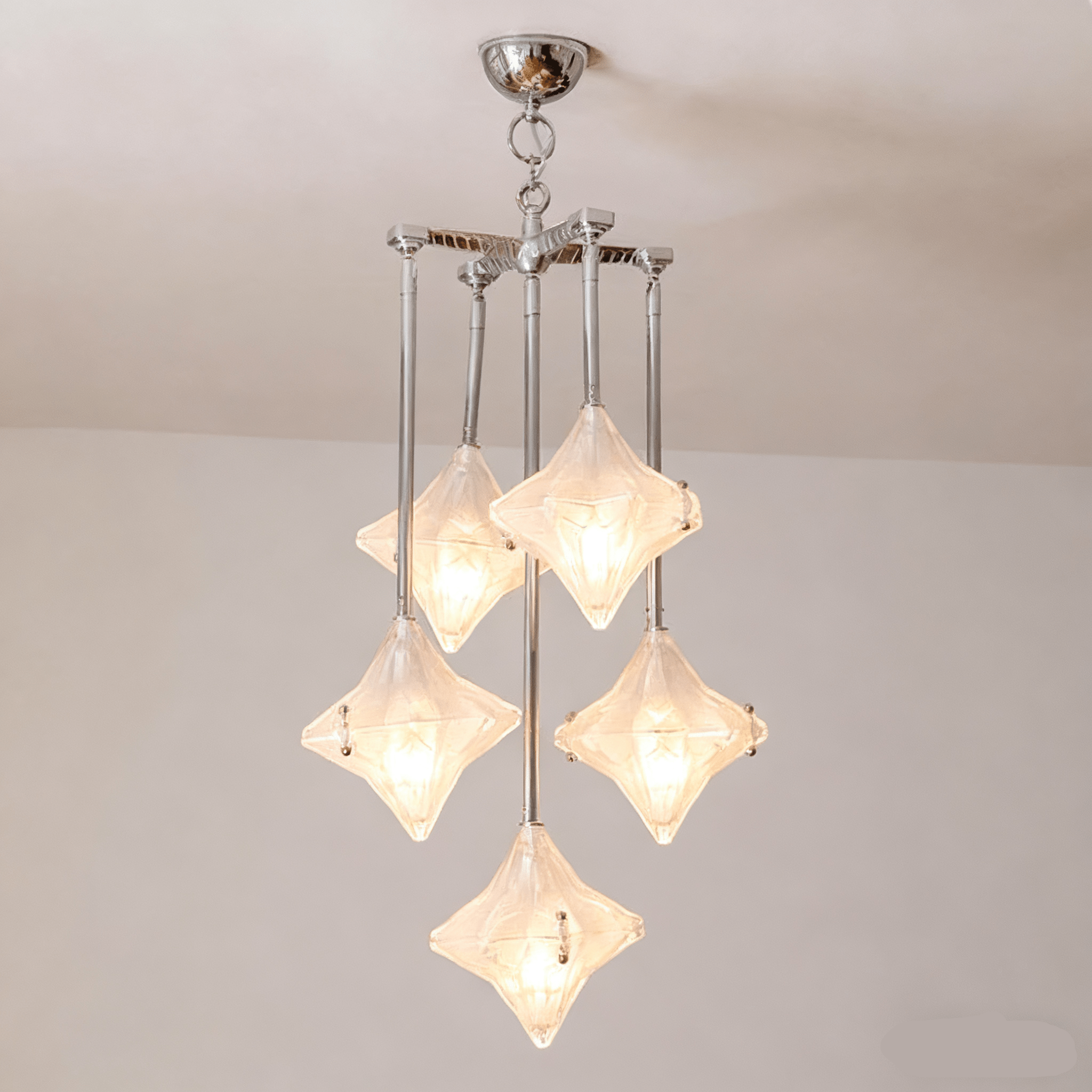 Elowen Long Prism Star Chandelier-Neutral Decor