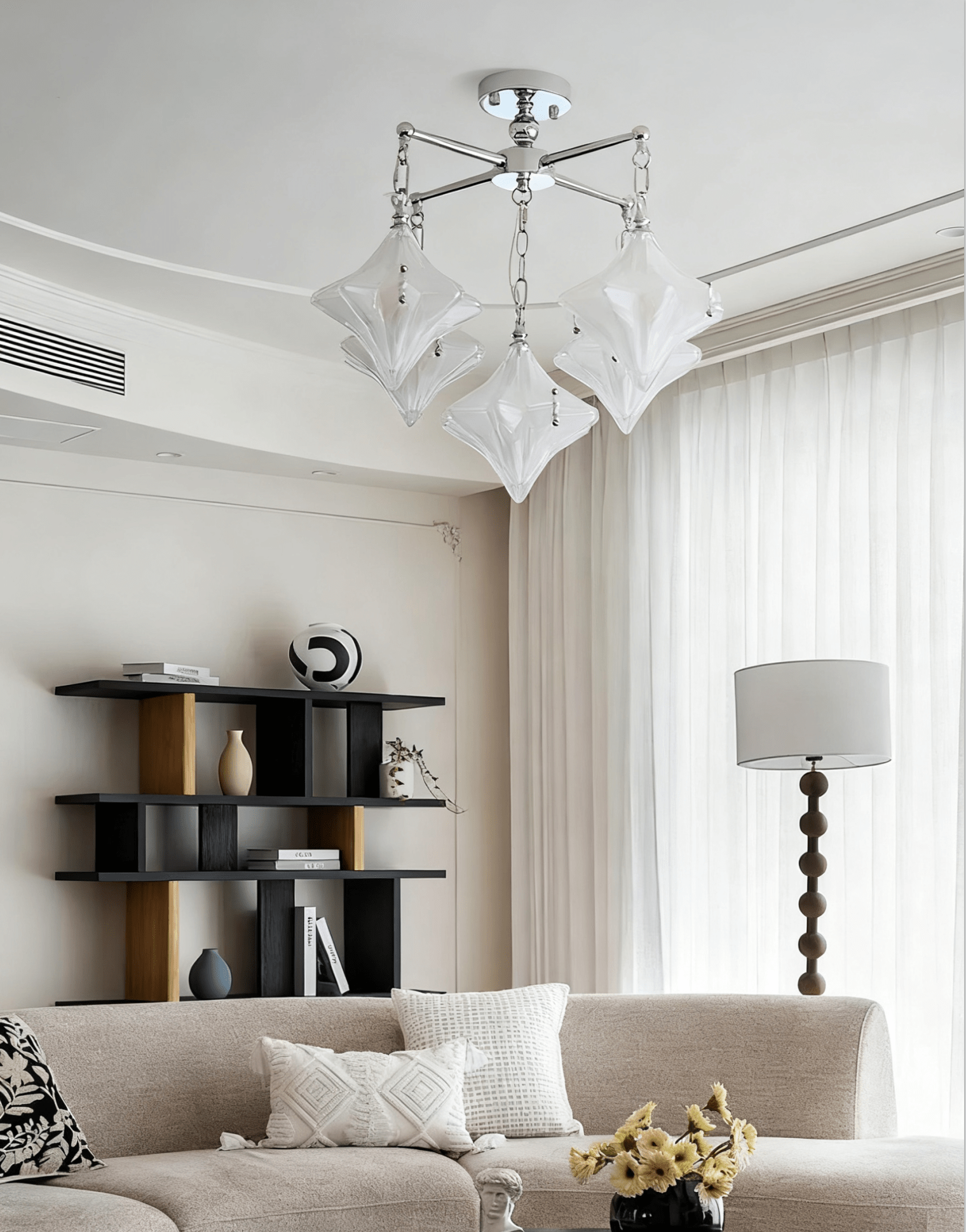 Wilt Prism Star Chandelier-Neutral Decor