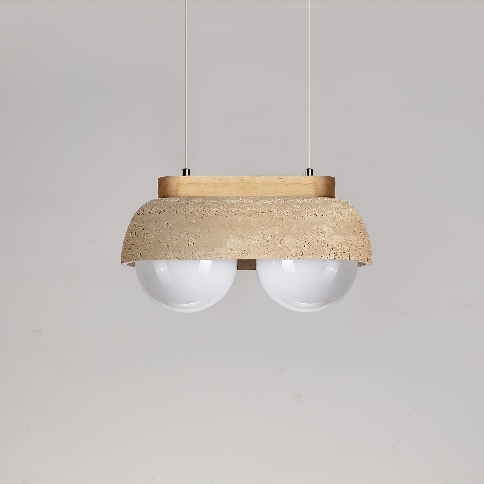 Yeln Travertine Pendant Light-Neutral Decor