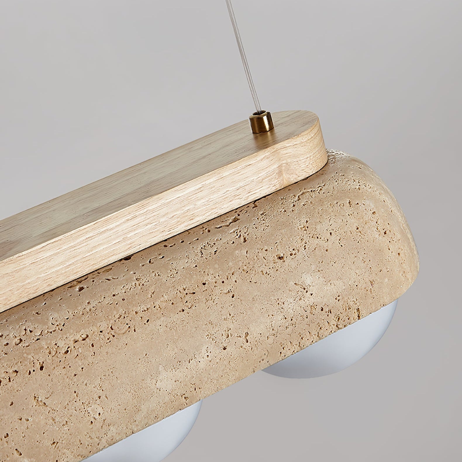Yeln Travertine Pendant Light-Neutral Decor