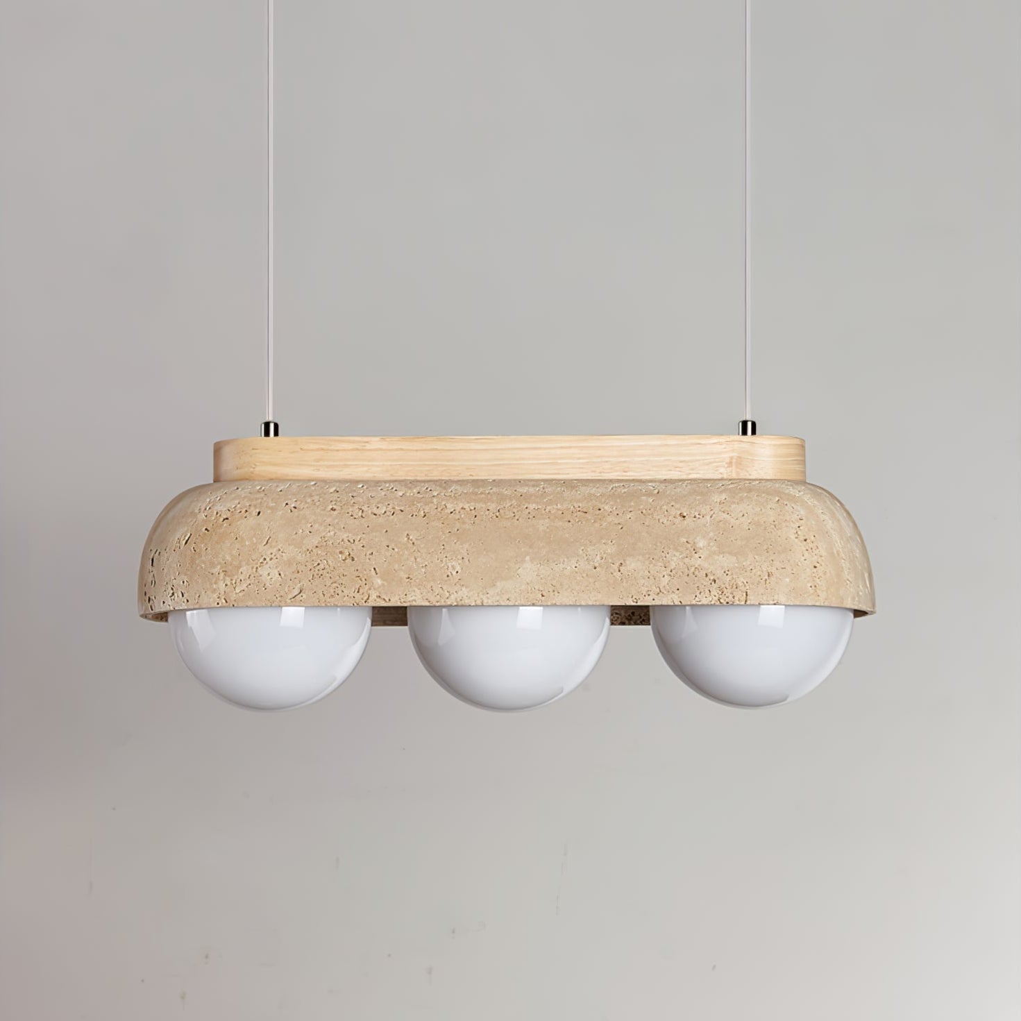 Yeln Travertine Pendant Light-Neutral Decor