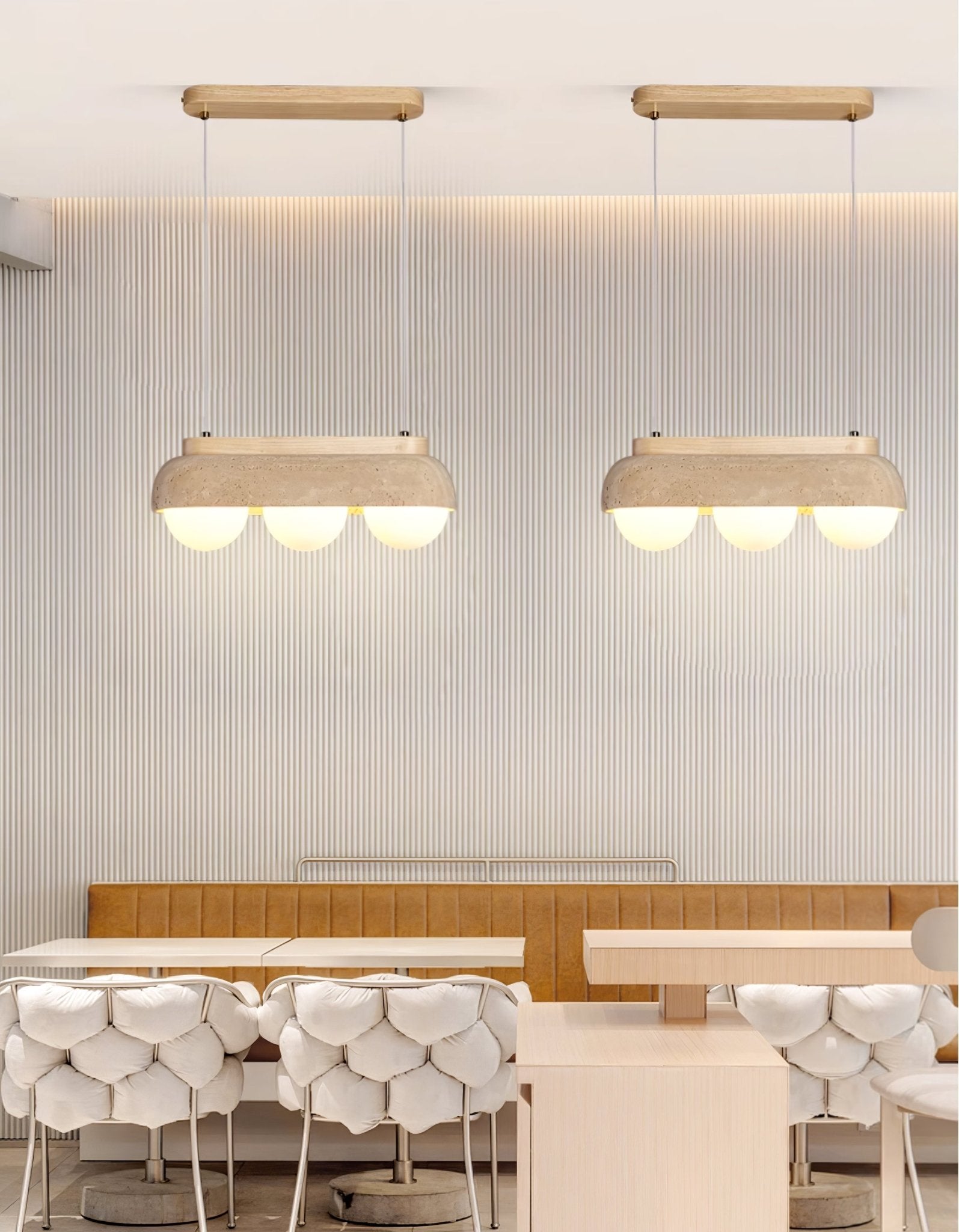 Yeln Travertine Pendant Light-Neutral Decor